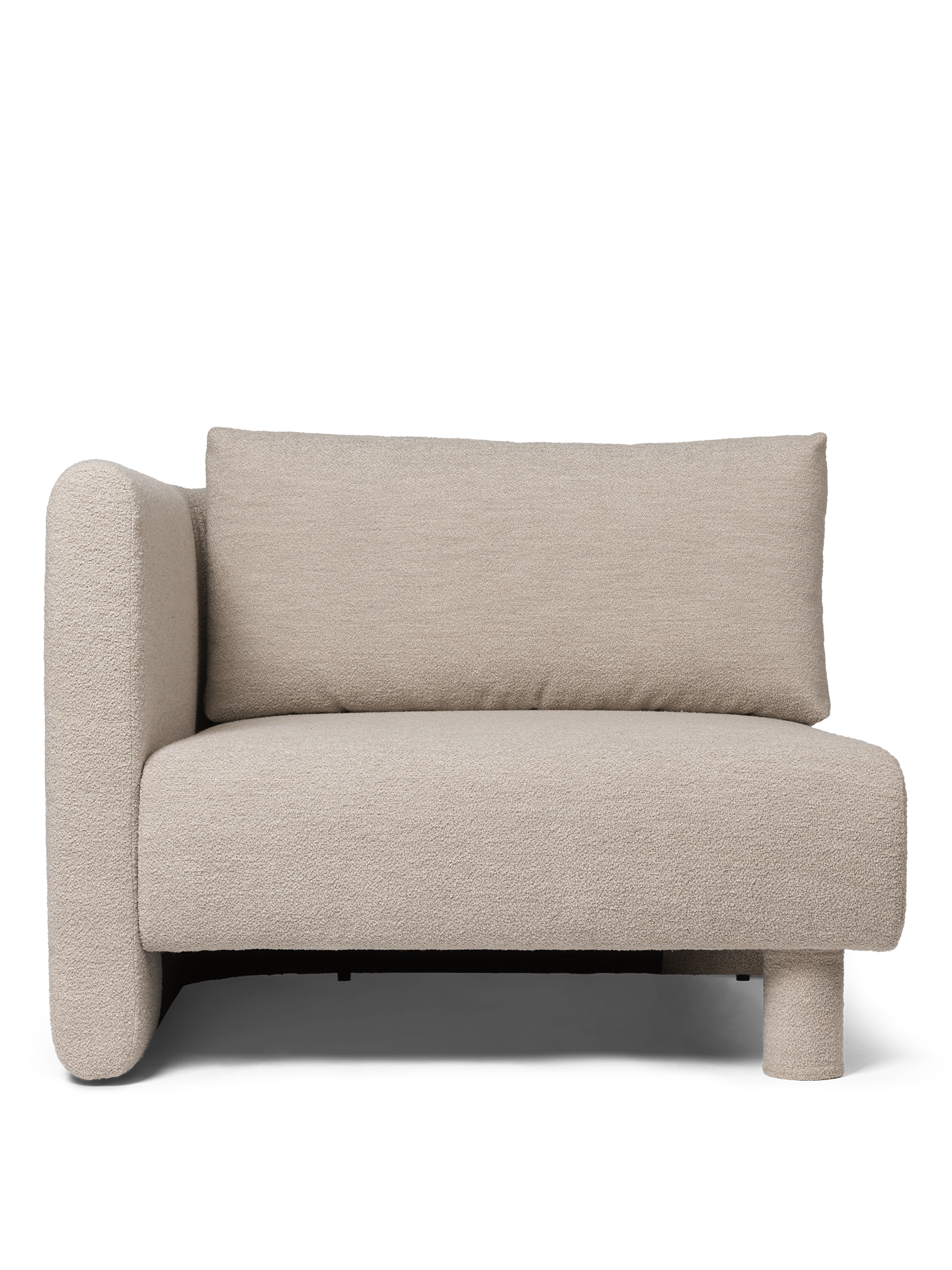 Sofa modułowa DASE - element lewostronny tapicerowany