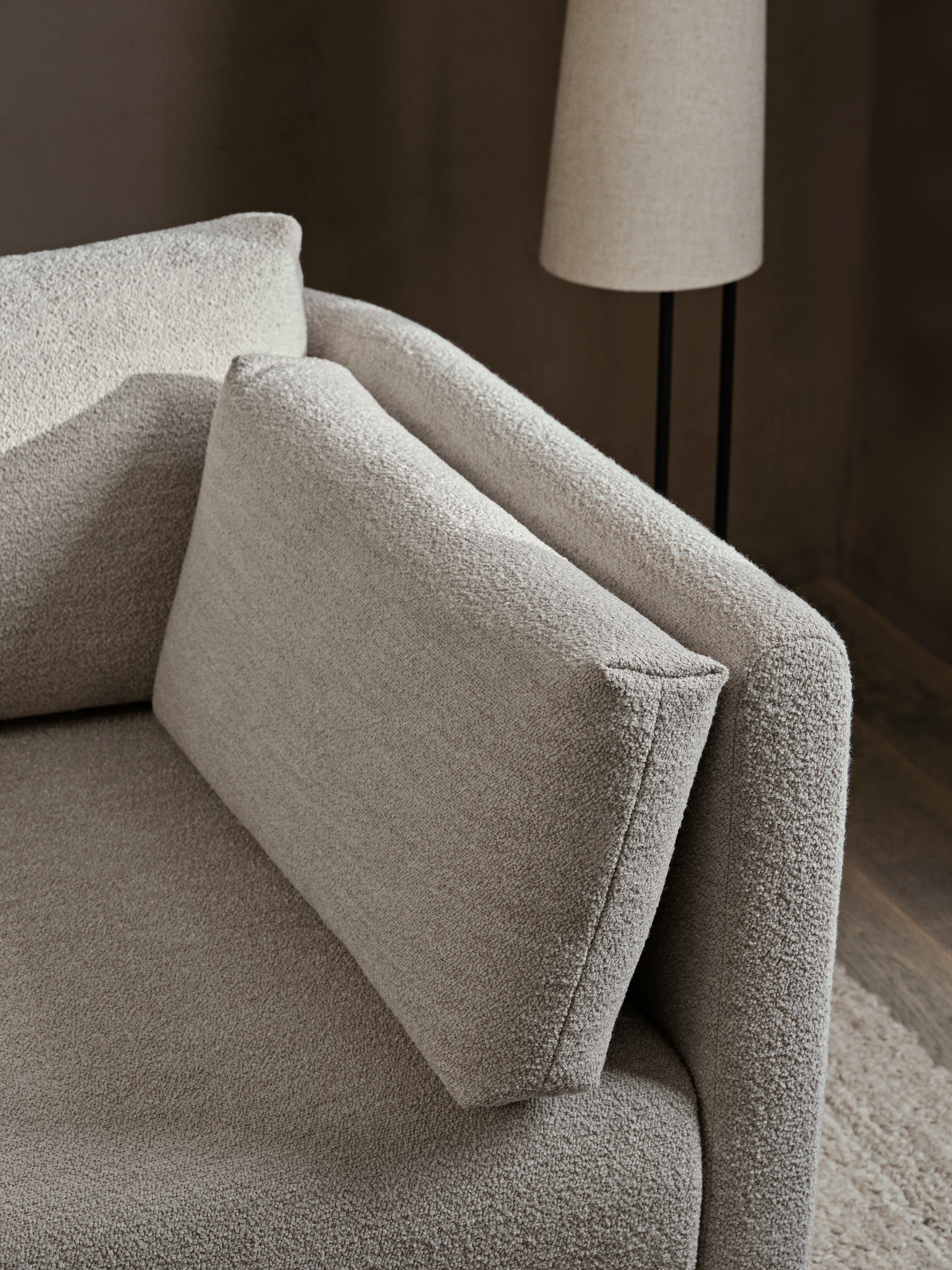 Sofa modułowa DASE - element lewostronny tapicerowany