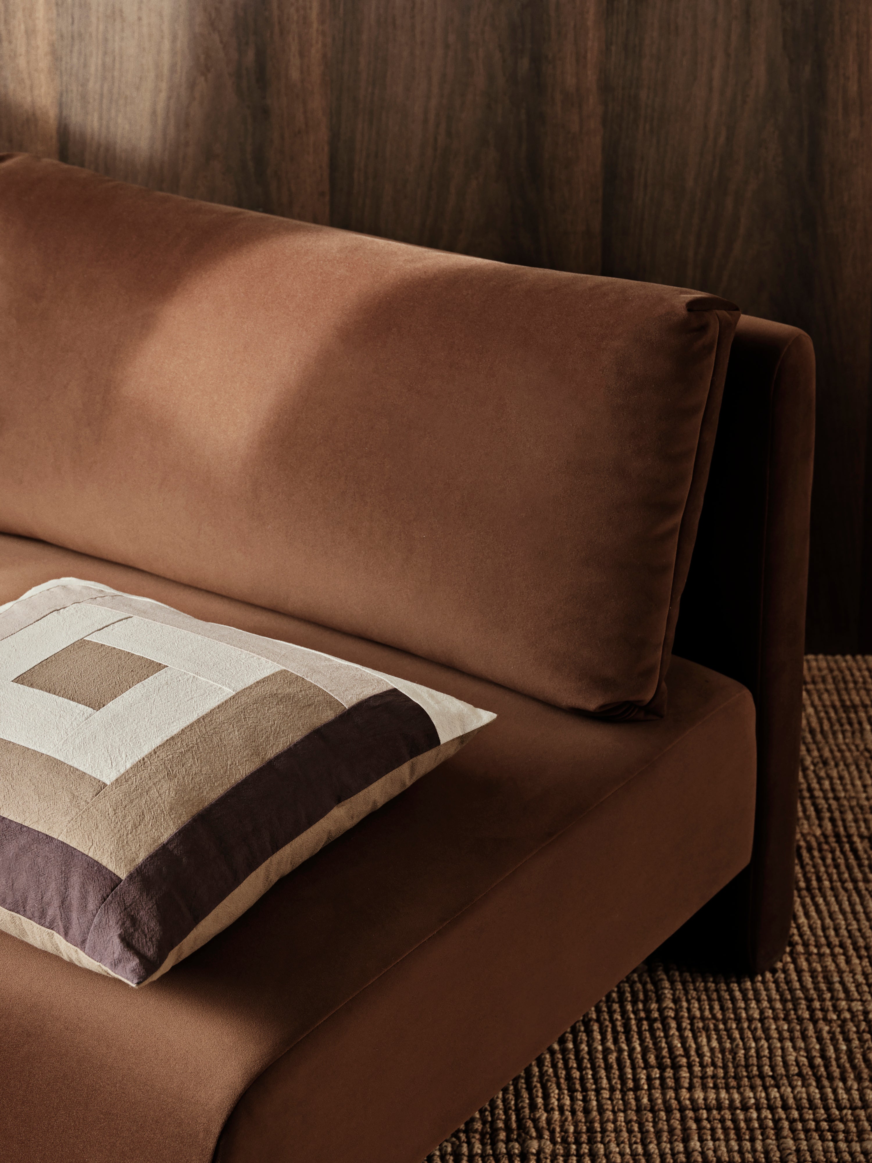 Sofa modułowa DASE - element środkowy Rich Velvet brązowy