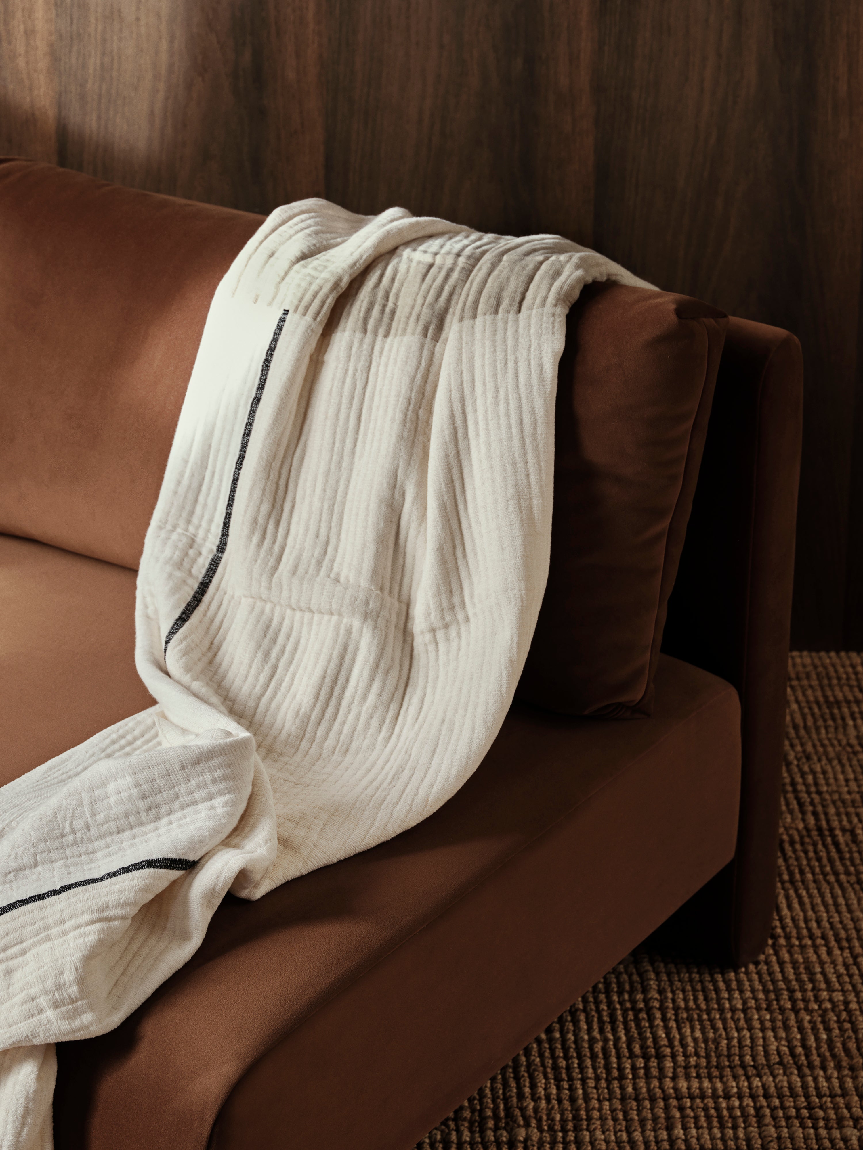 Sofa modułowa DASE - element lewostronny tapicerowany