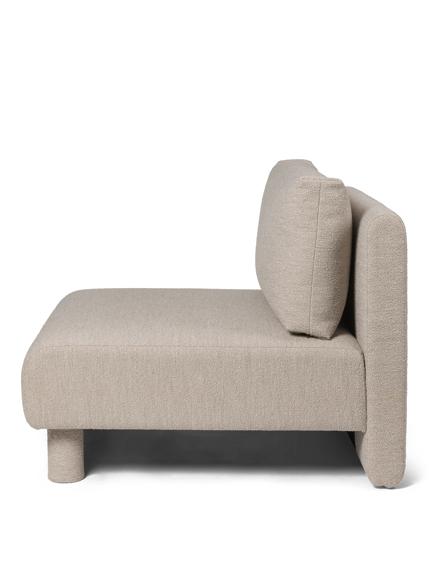 Dase modular sofa - the middle element of Soft Bouclé beige