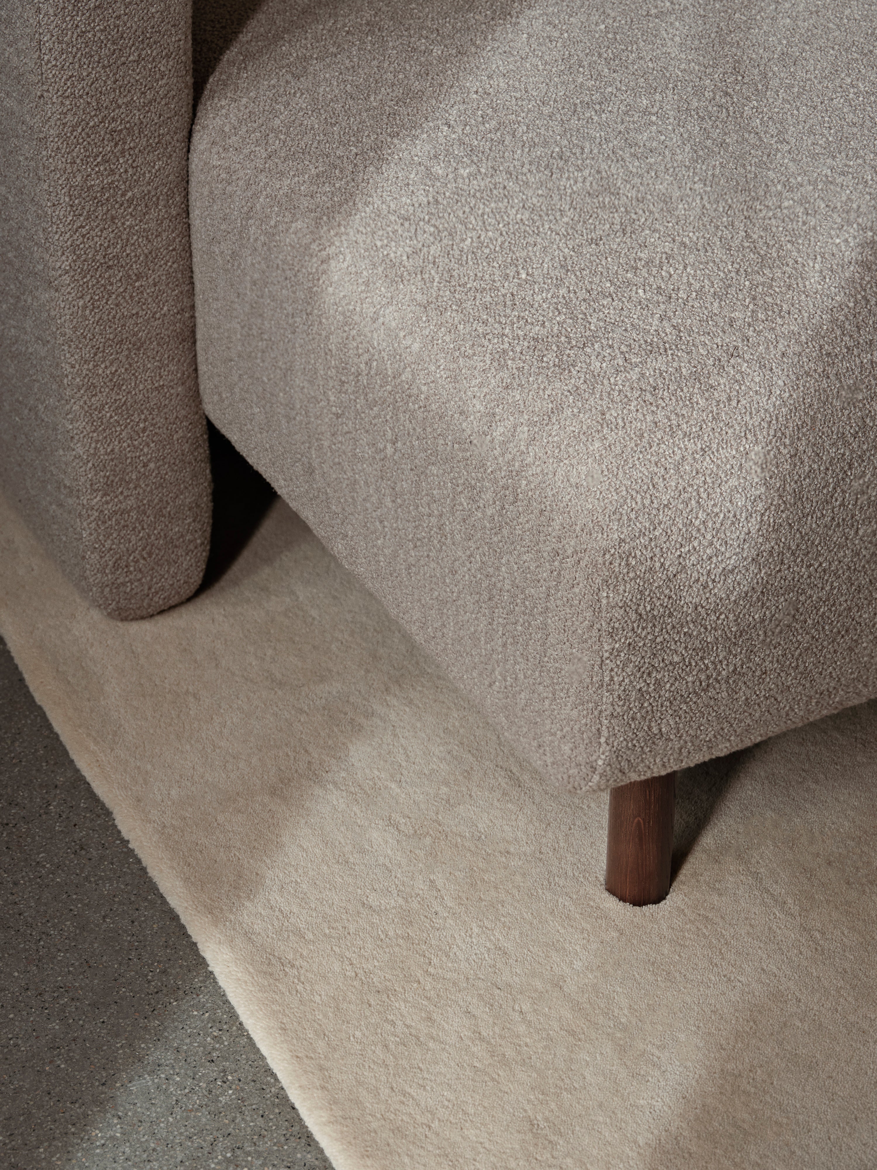 Sofa modułowa DASE - element lewostronny tapicerowany