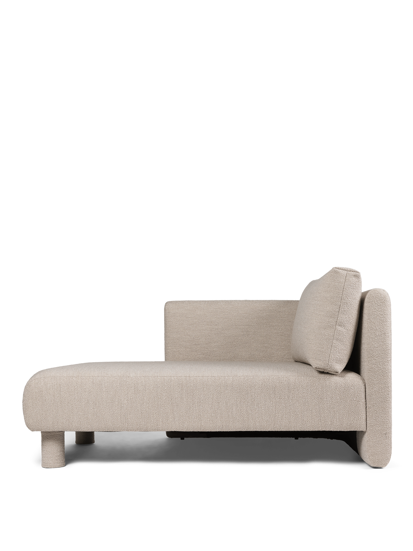 Sofa modułowa DASE - szezlong lewostronny Soft Bouclé beżowy