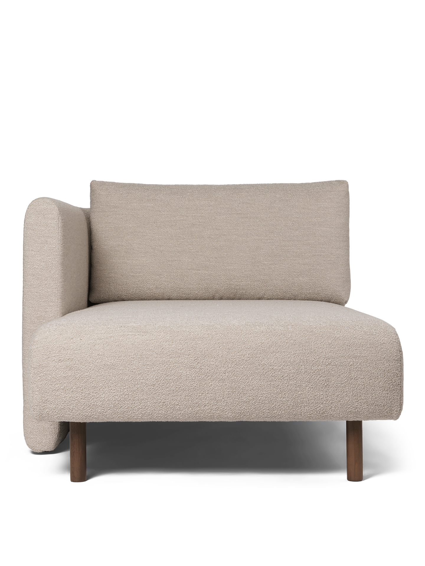 Sofa modułowa DASE - szezlong lewostronny Soft Bouclé beżowy