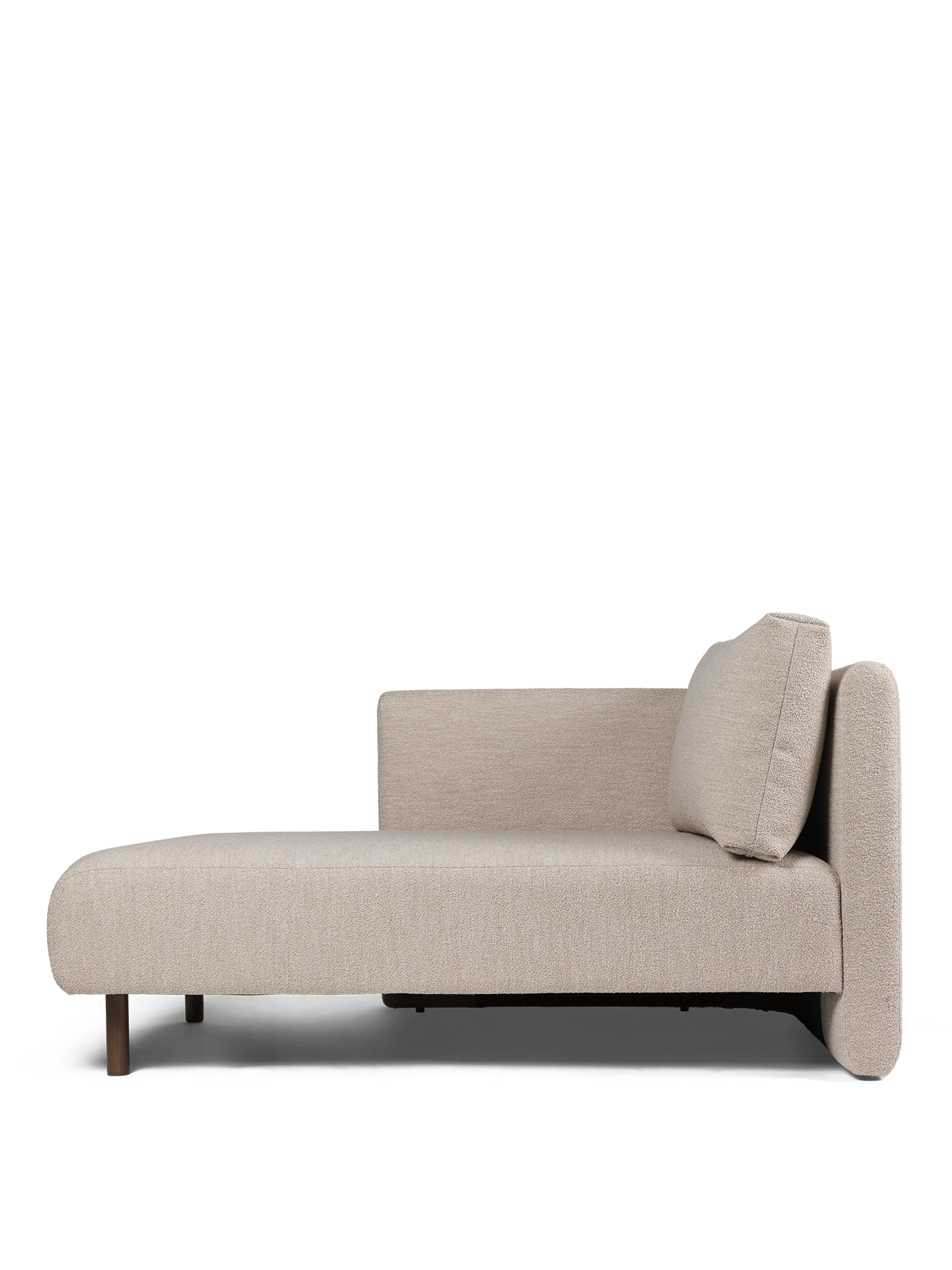 Sofa modułowa DASE - szezlong lewostronny Soft Bouclé beżowy