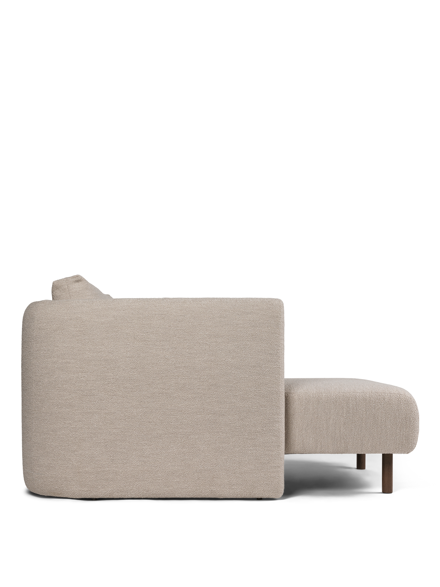 Sofa modułowa DASE - szezlong lewostronny Soft Bouclé beżowy