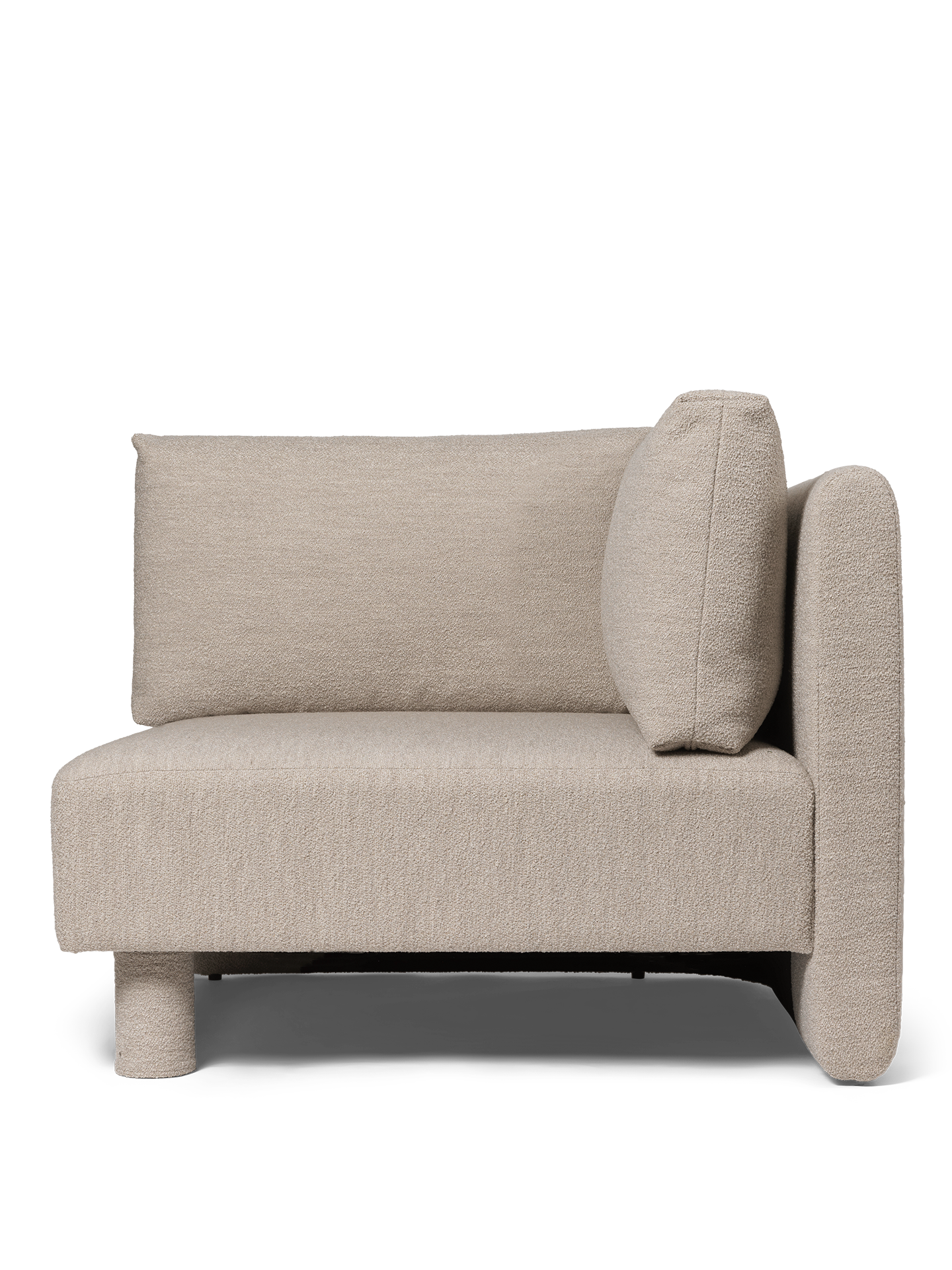 Sofa modułowa DASE - element narożny tapicerowany