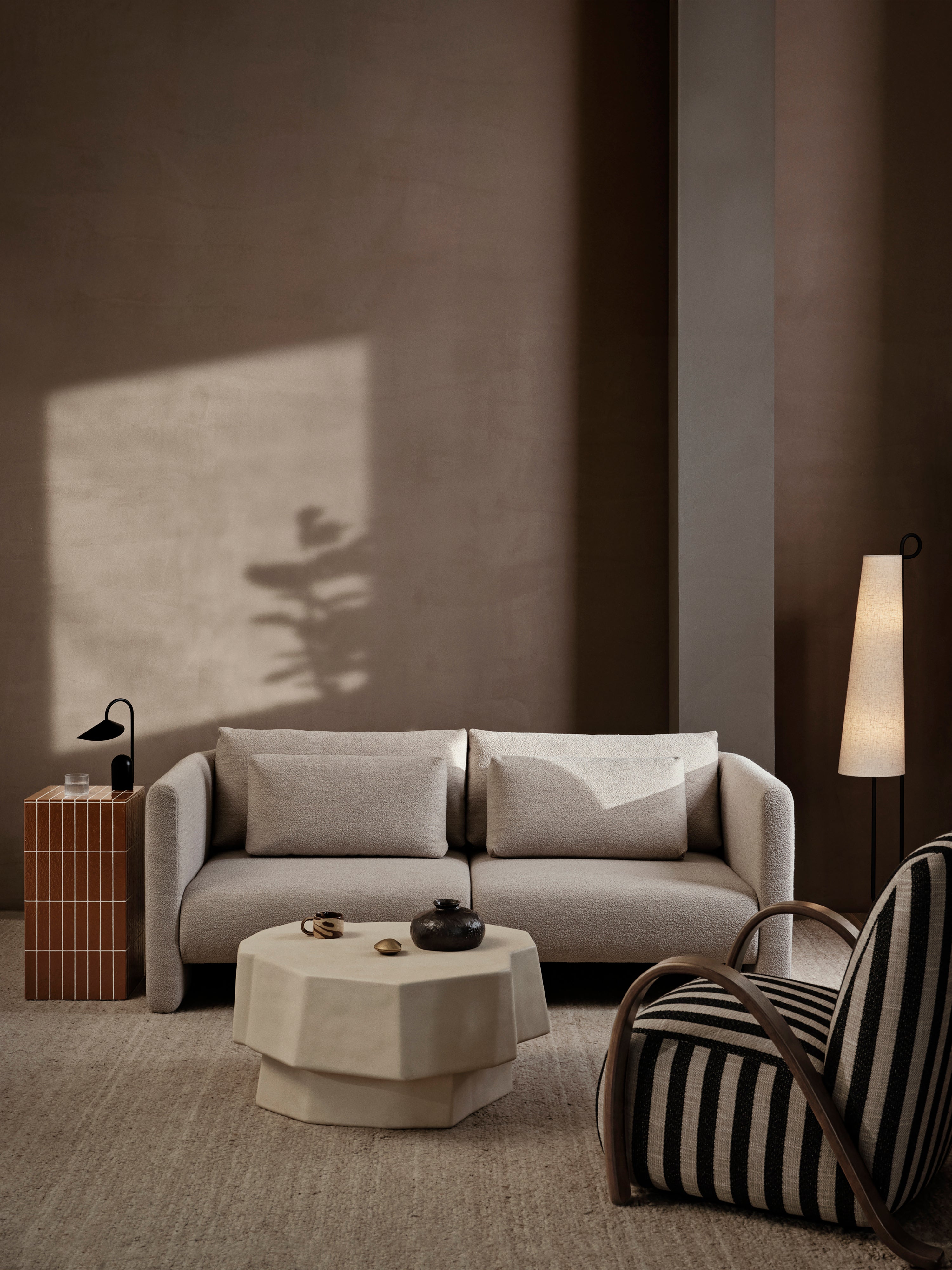 Dase Modulare Sofa - Links -Hand -Element Rich Velvet Navy Blue