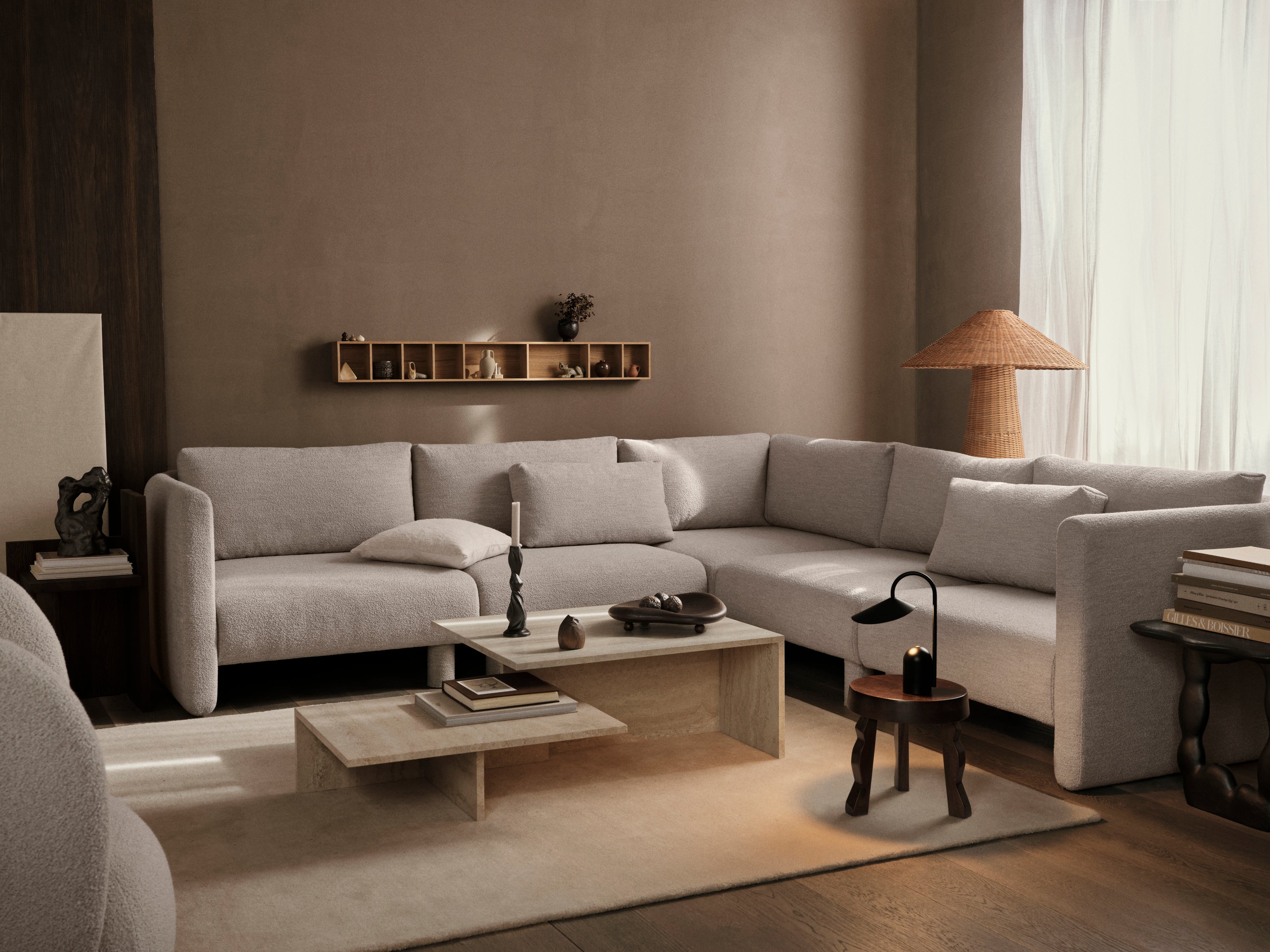 Sofa modułowa DASE - element narożny Cotton Linen beżowy