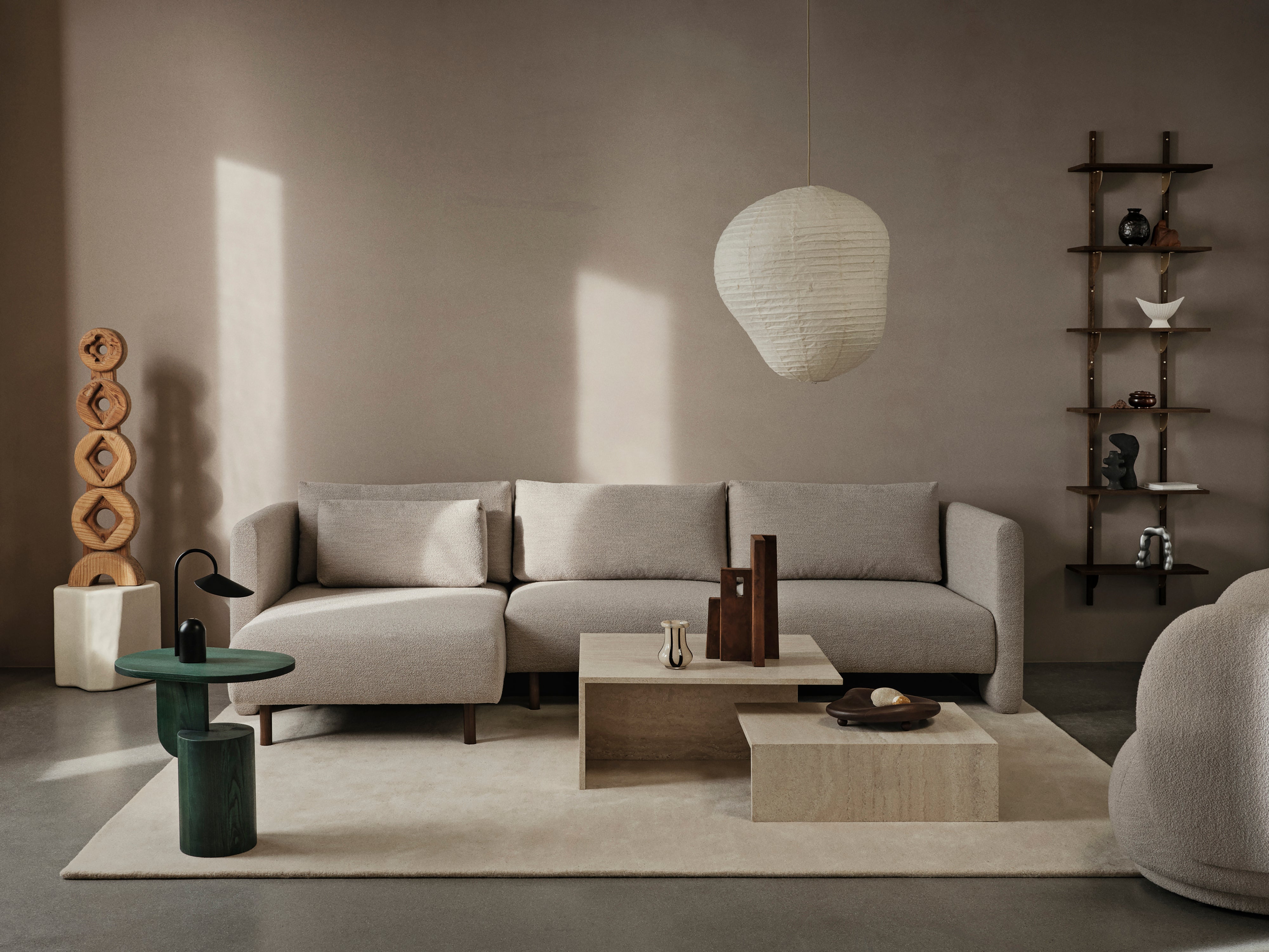 Sofa modułowa DASE - szezlong lewostronny tapicerowany