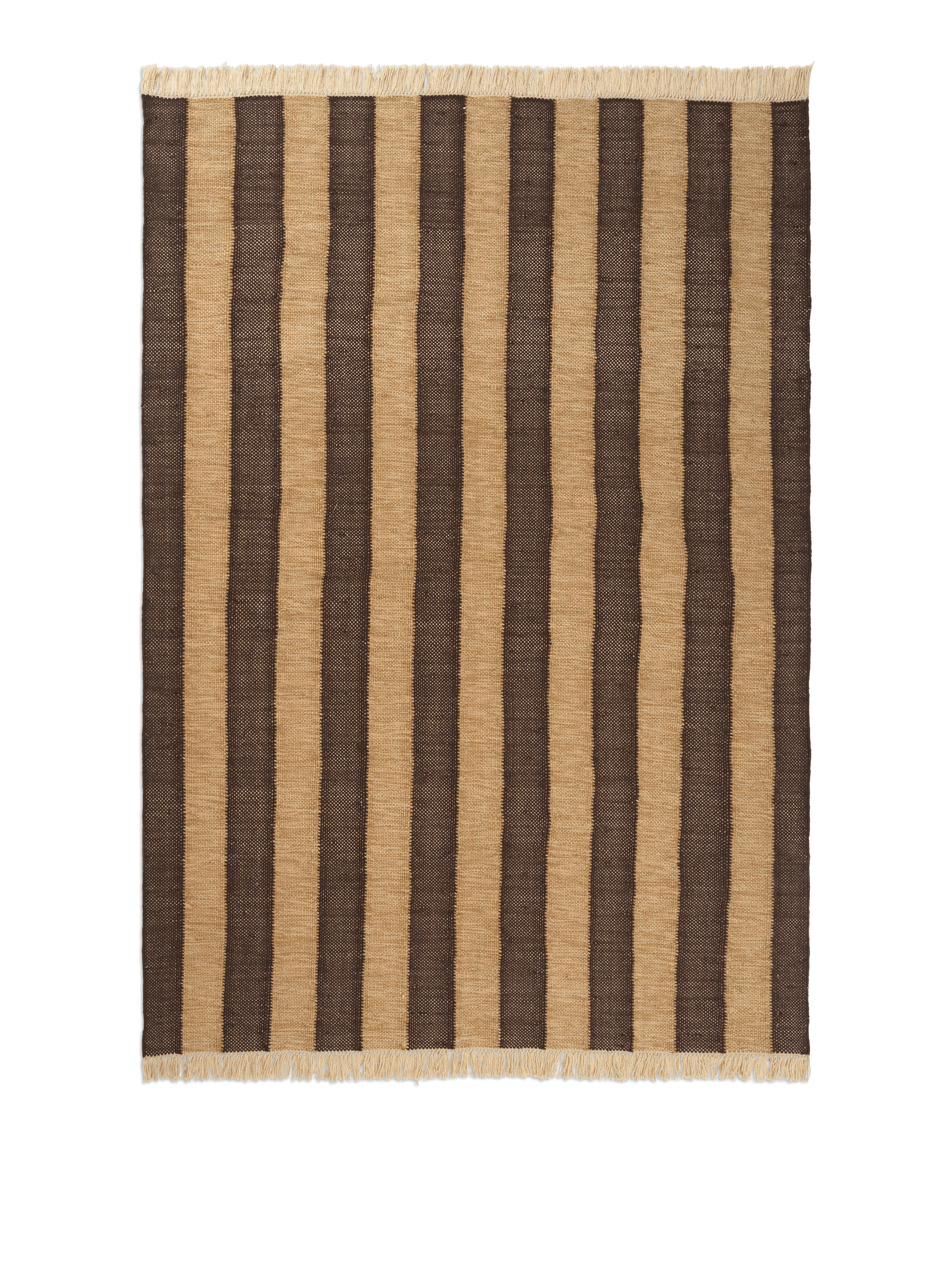 IVES Teppich Schokolade mit Beige 