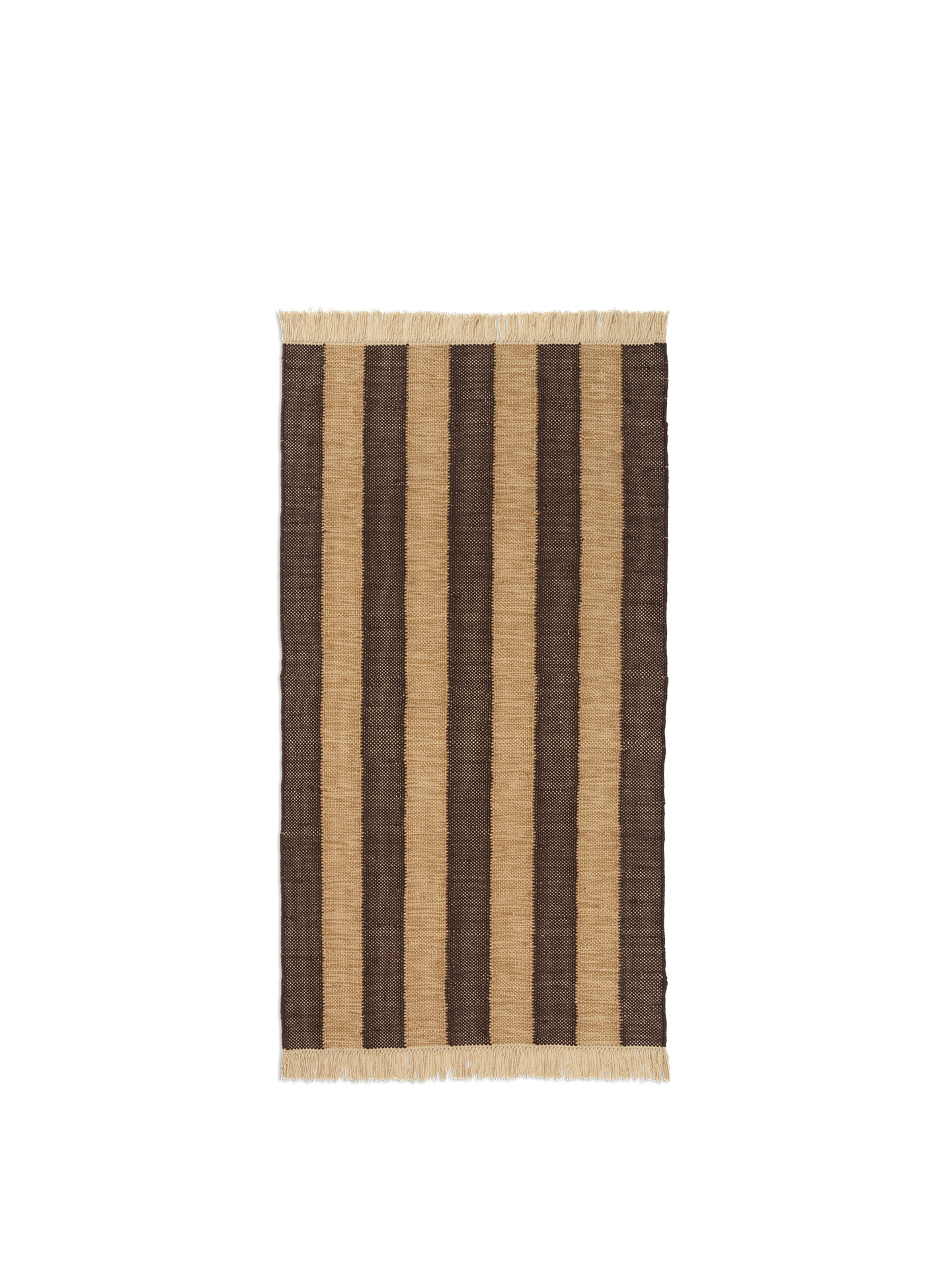 IVES Teppich Schokolade mit Beige 