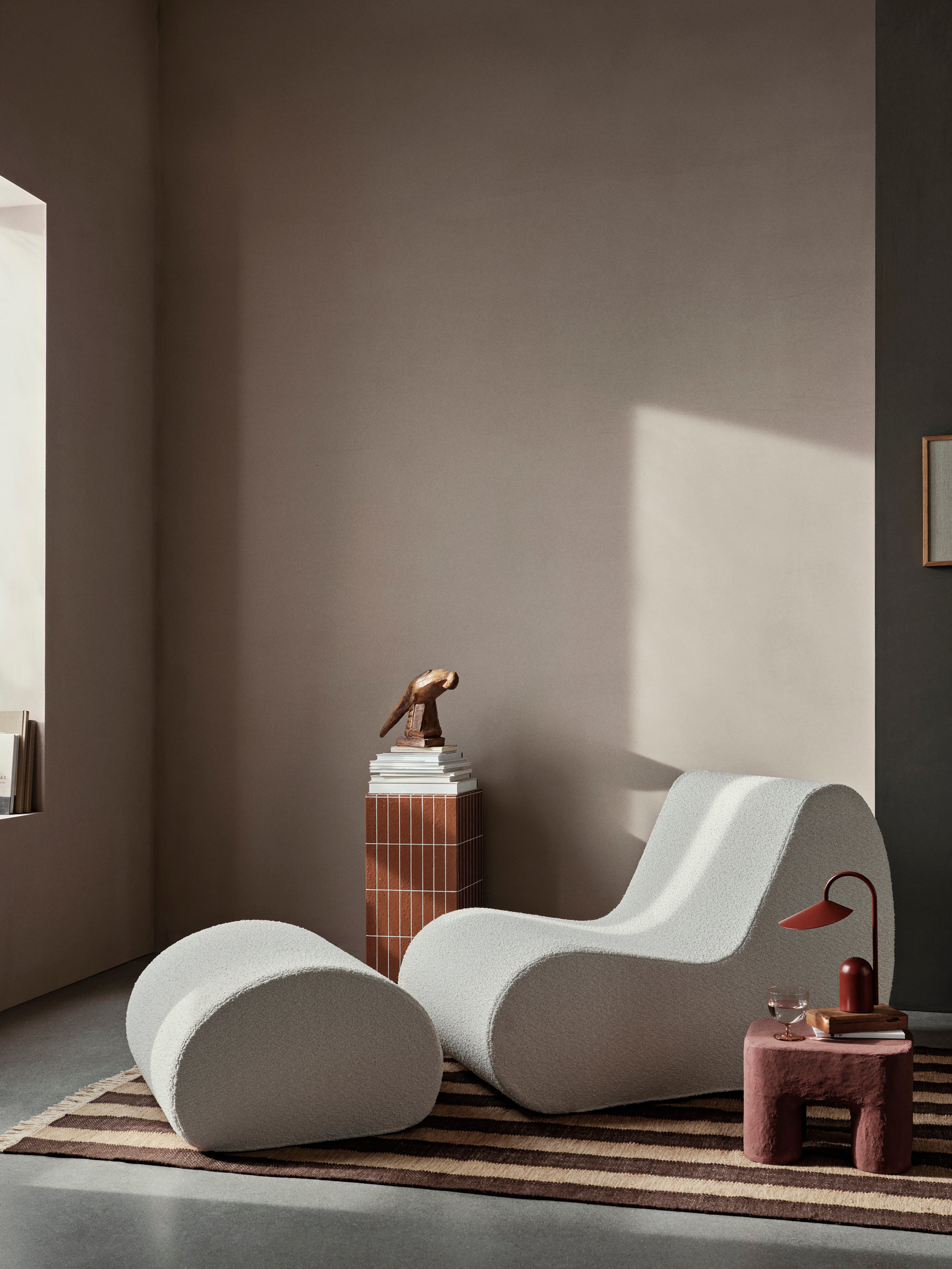 IVES Teppich Schokolade mit Beige 