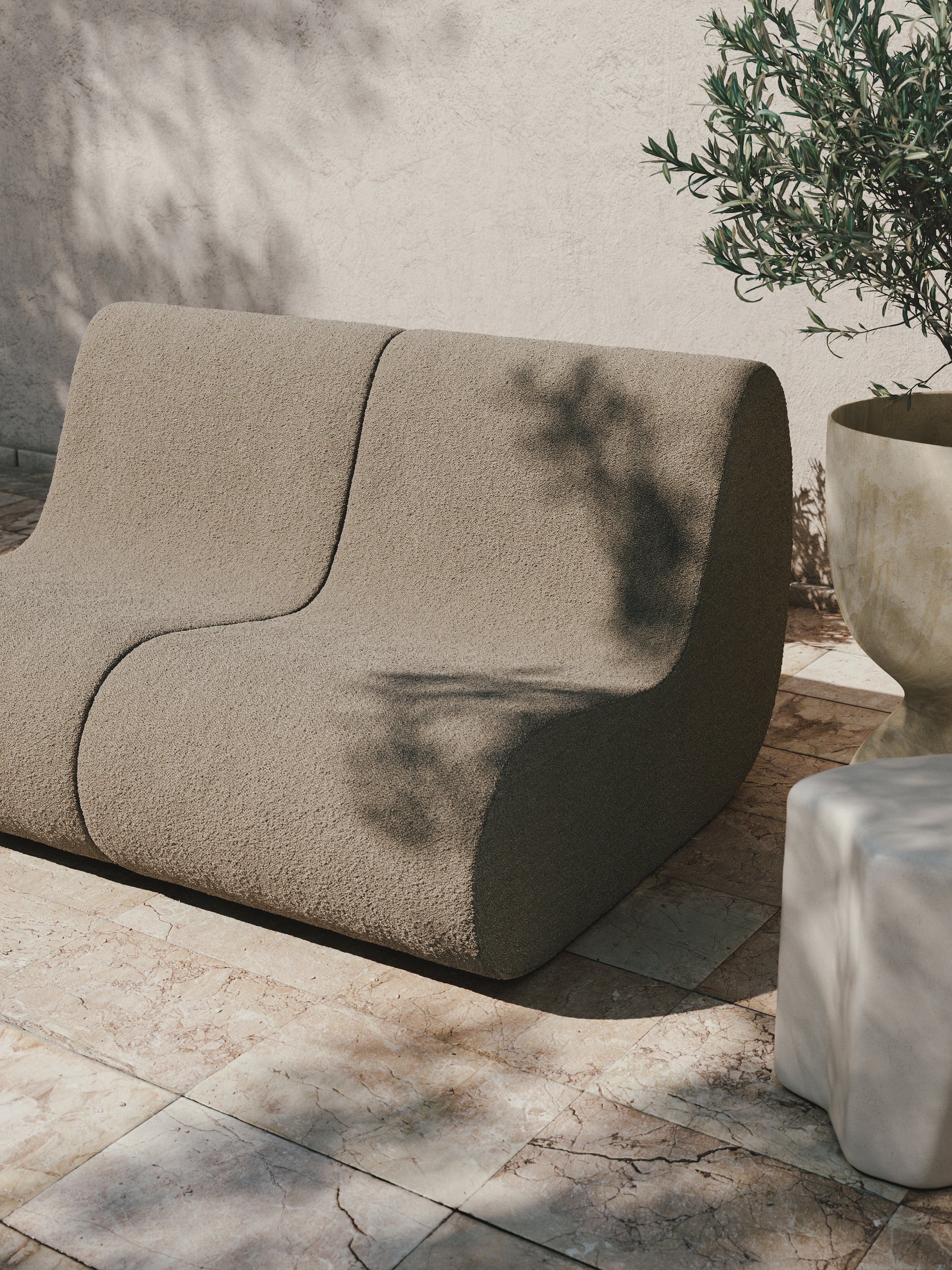 Sofa modułowa zewnętrzna ROULI piaskowy