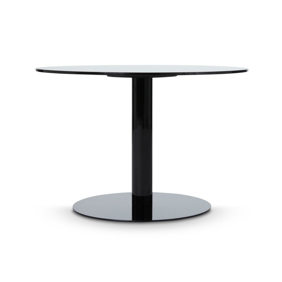 Side table round flash black base