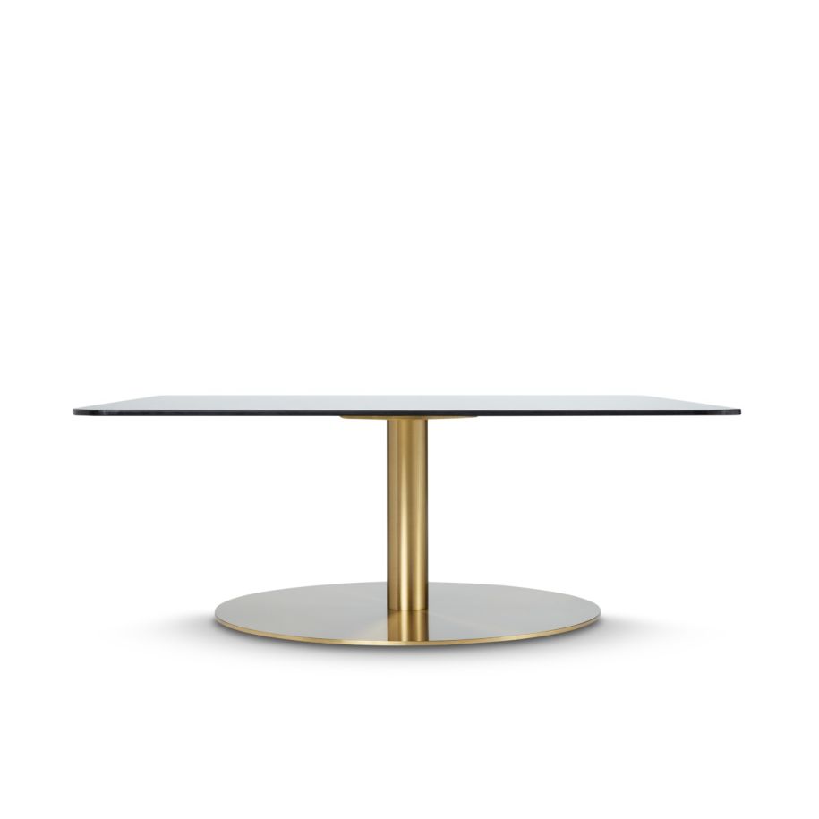 Flash coffee table brass base