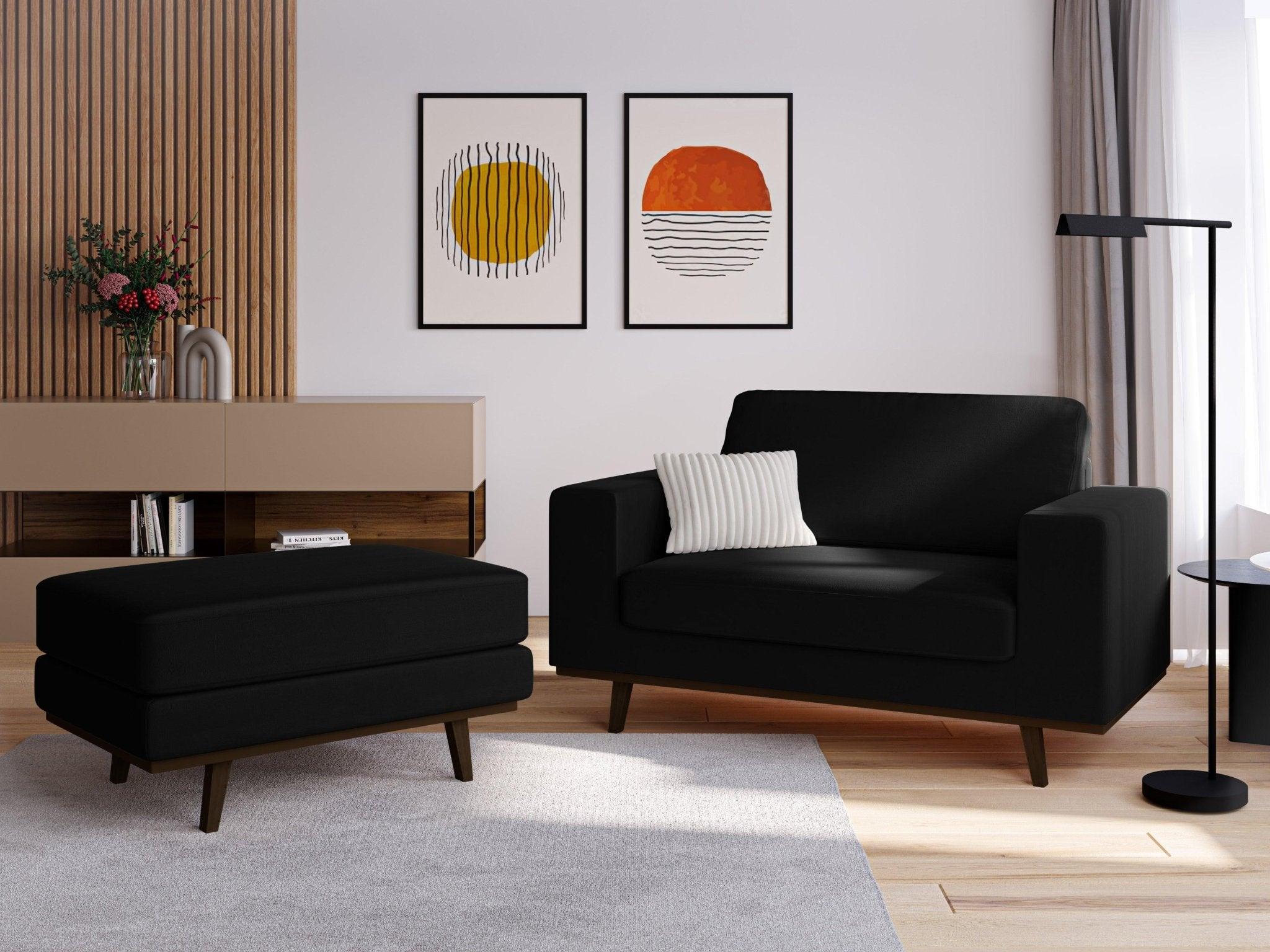 Fotel aksamitny HEBE czarny Mazzini Sofas    Eye on Design