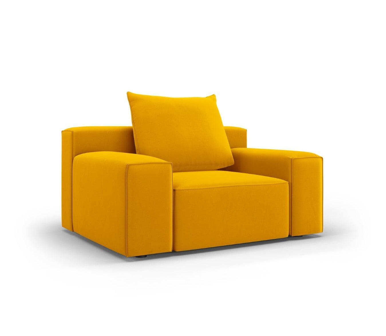 Fotel aksamitny IVY żółty Mazzini Sofas    Eye on Design