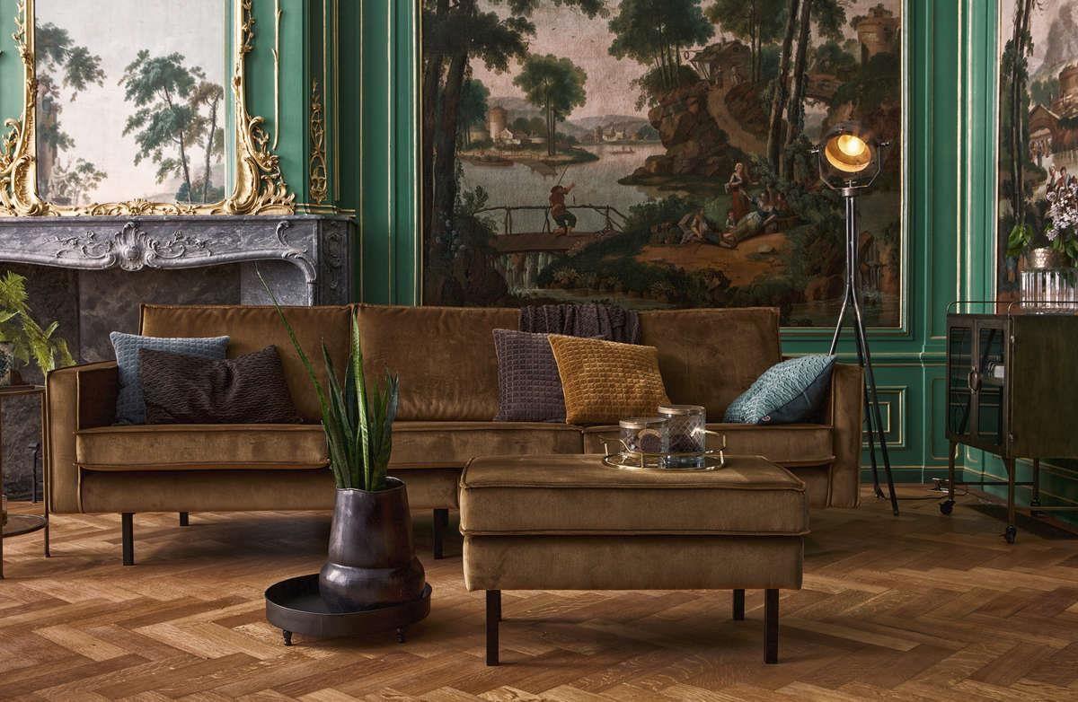 Fotel aksamitny RODEO musztardowy Be Pure    Eye on Design