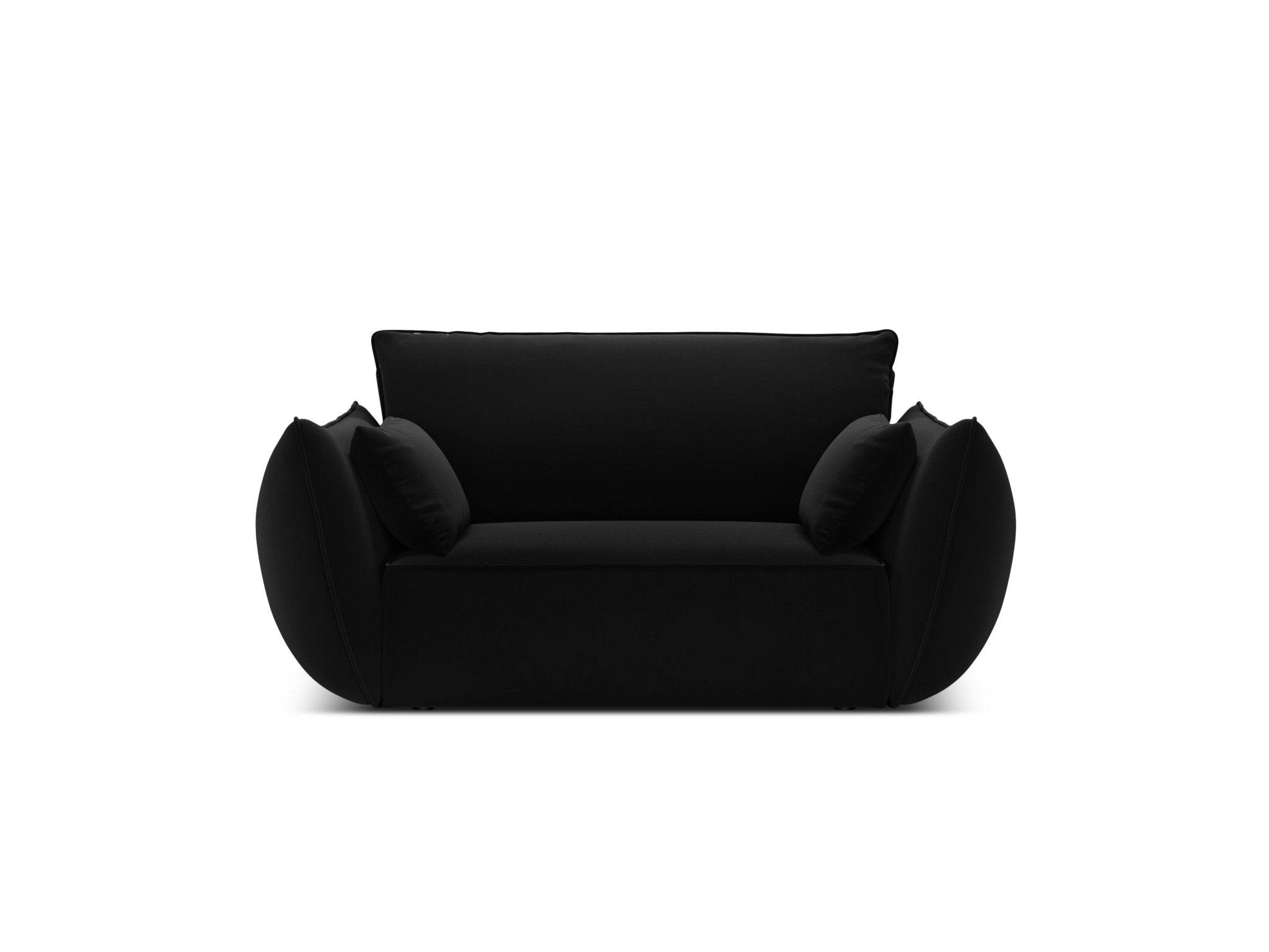 Fotel aksamitny VANDA czarny Mazzini Sofas    Eye on Design