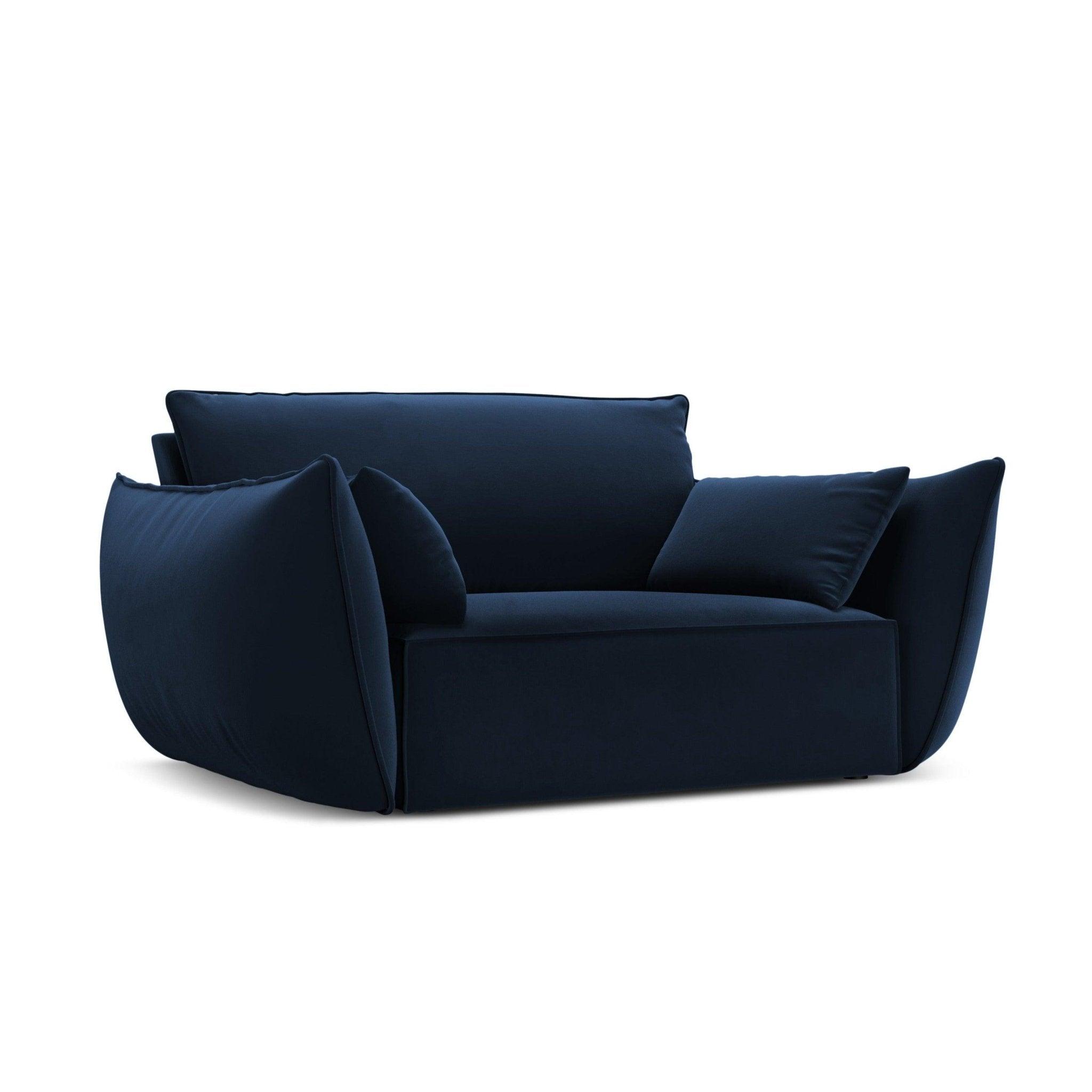 Fotel aksamitny VANDA granatowy Mazzini Sofas    Eye on Design