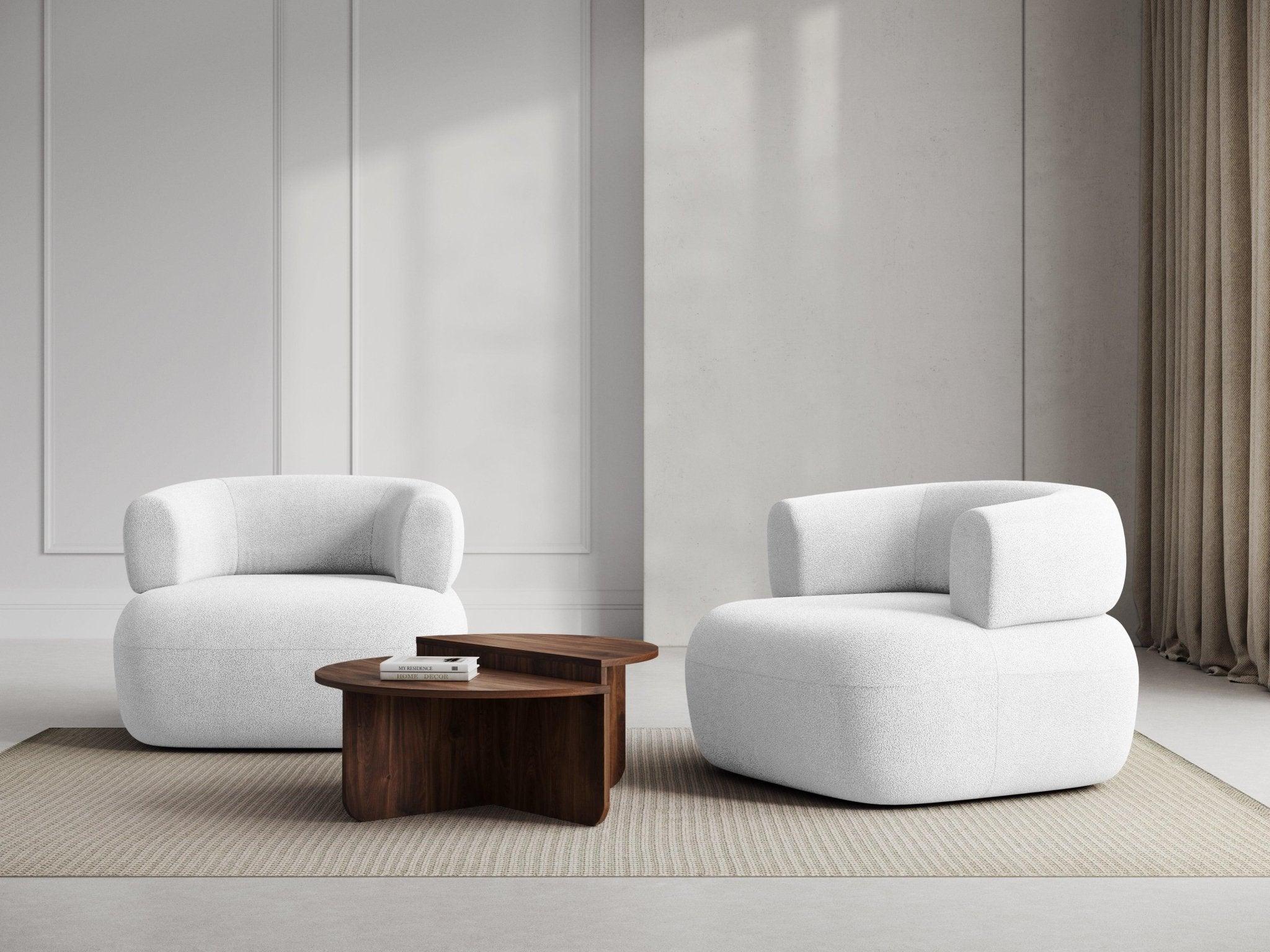 Fotel ALDRIN biały boucle Windsor & Co    Eye on Design