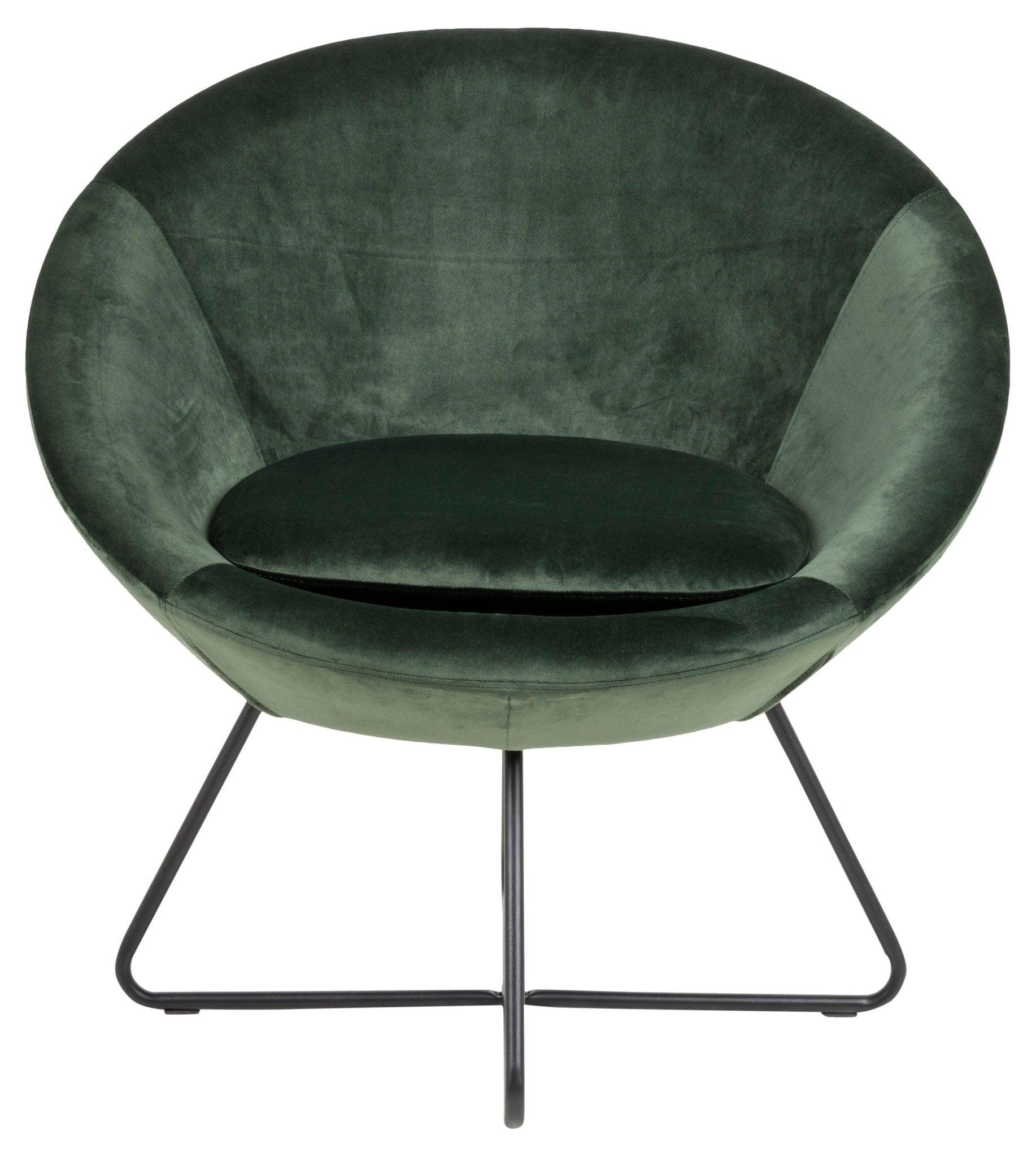 Fotel FELIX zielony z czarną podstawą Home Essentials    Eye on Design