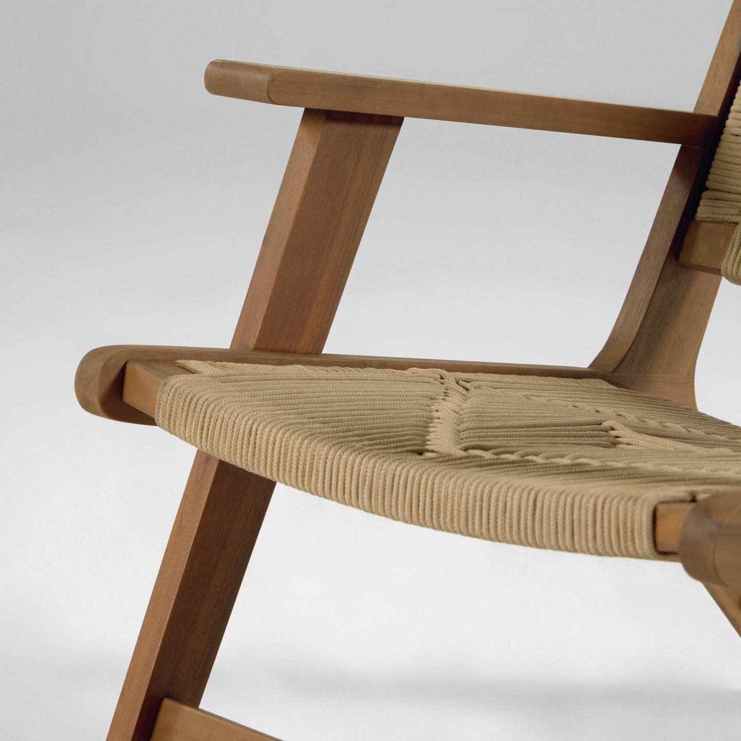 Fotel GERALDA lite drewno akacjowe z ciemnym wykończeniem La Forma    Eye on Design
