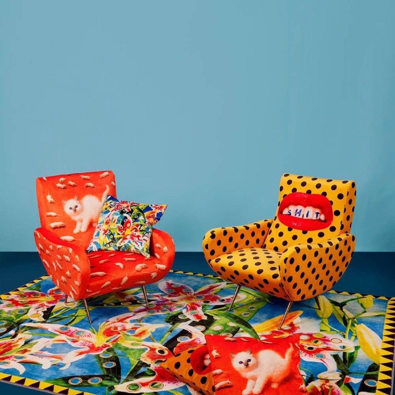 Fotel KITTEN pomarańczowy Seletti    Eye on Design