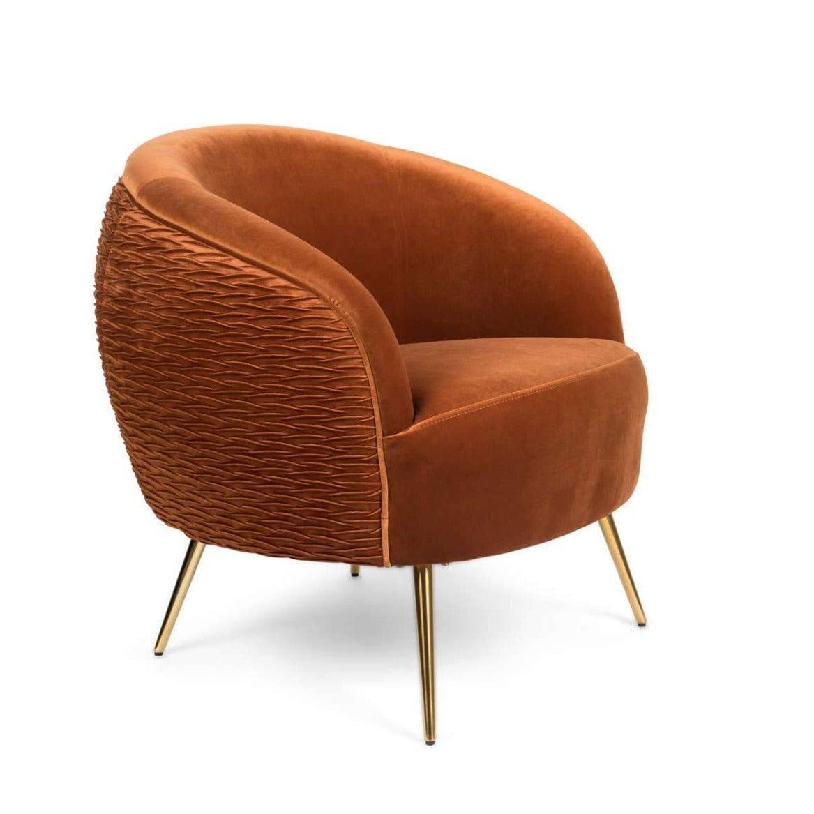 Fotel lounge SO CURVEY miedziany Bold Monkey    Eye on Design