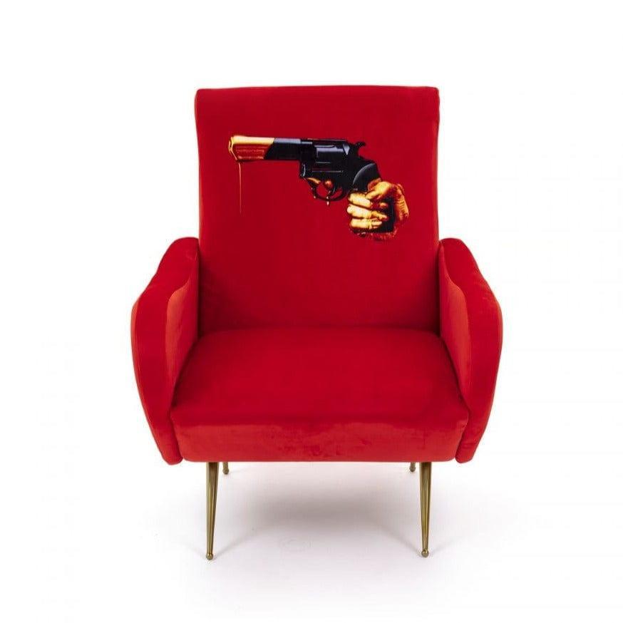 Fotel REVOLVER czerwony Seletti    Eye on Design