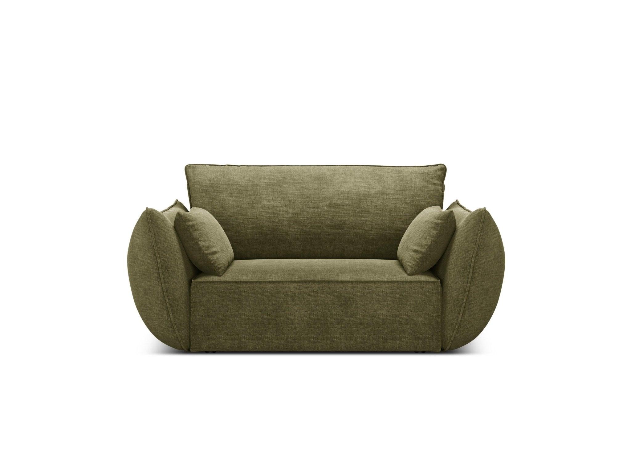 Fotel w tkaninie szenilowej VANDA zielony Mazzini Sofas    Eye on Design