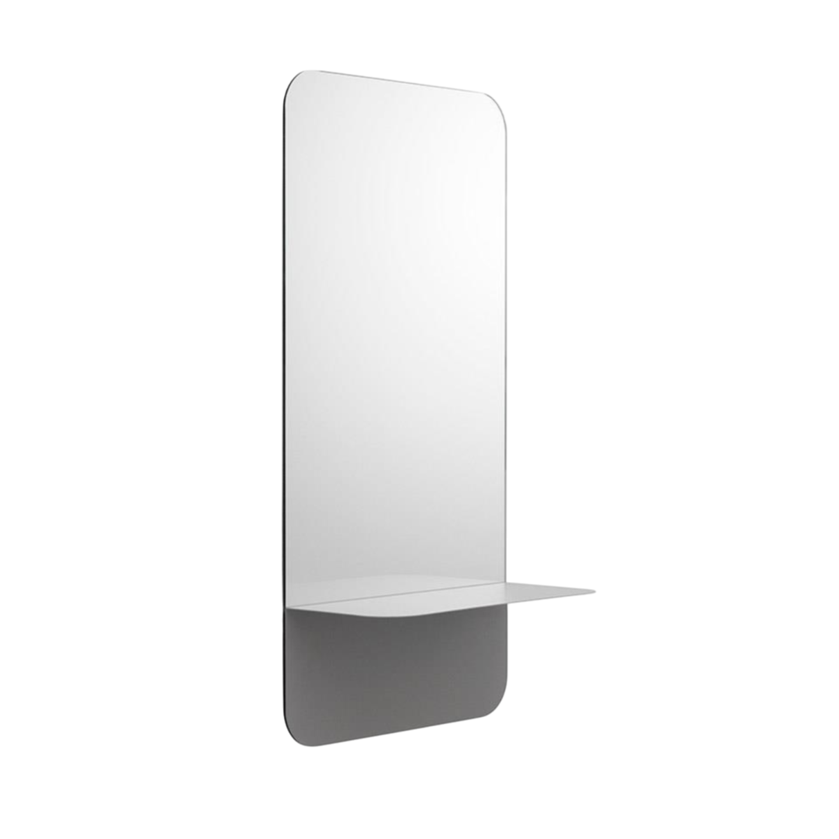 Lustro z półką HORIZON VERTICAL szary