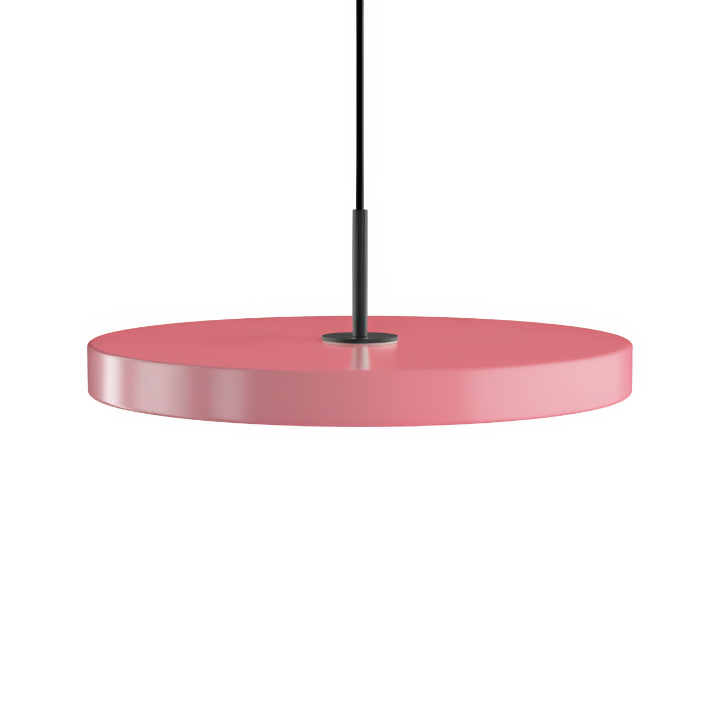 Lampa wisząca ASTERIA PLUS jasnoróżowy z czarną wstawką