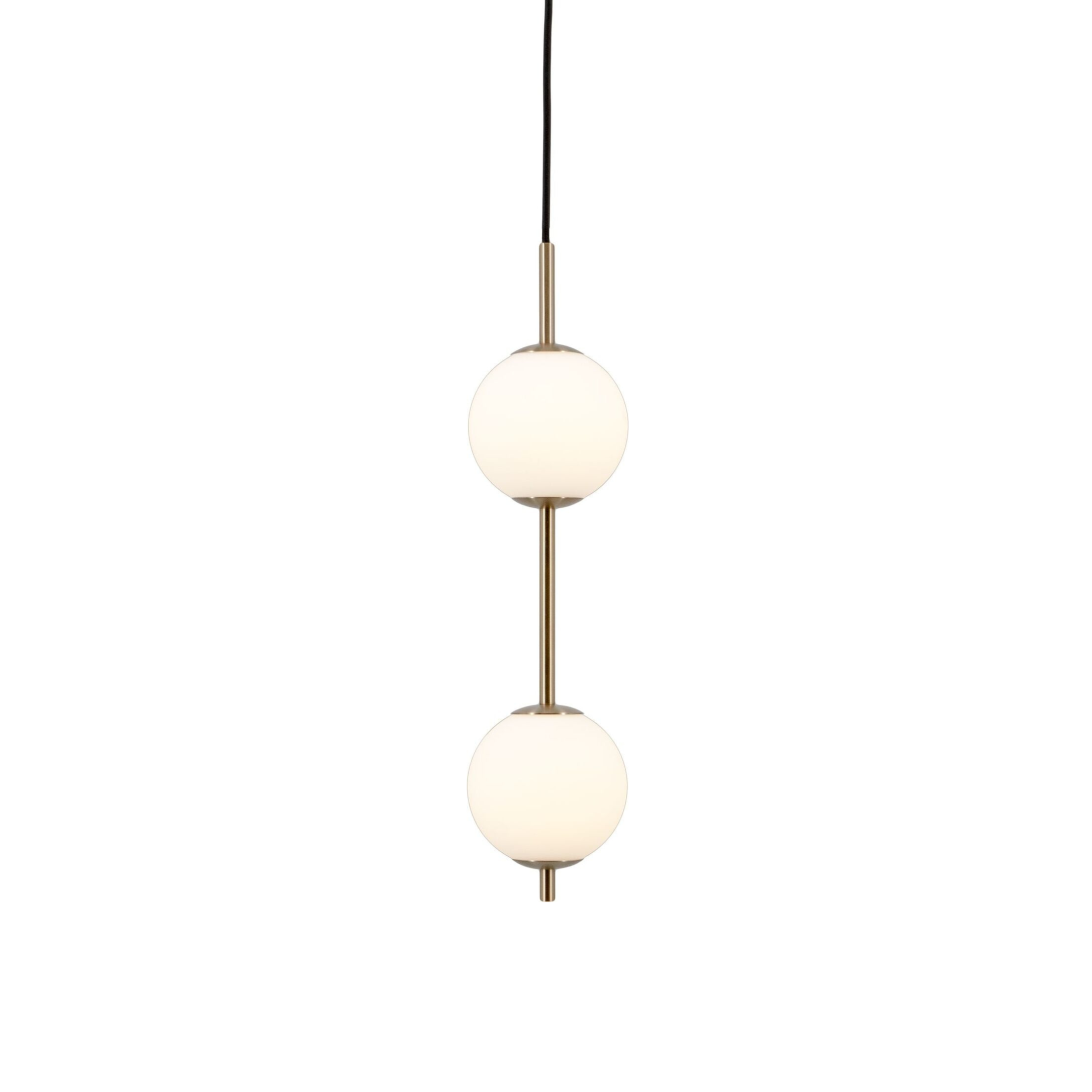 Lampa wisząca AUDREY biały ze złotą wstawką