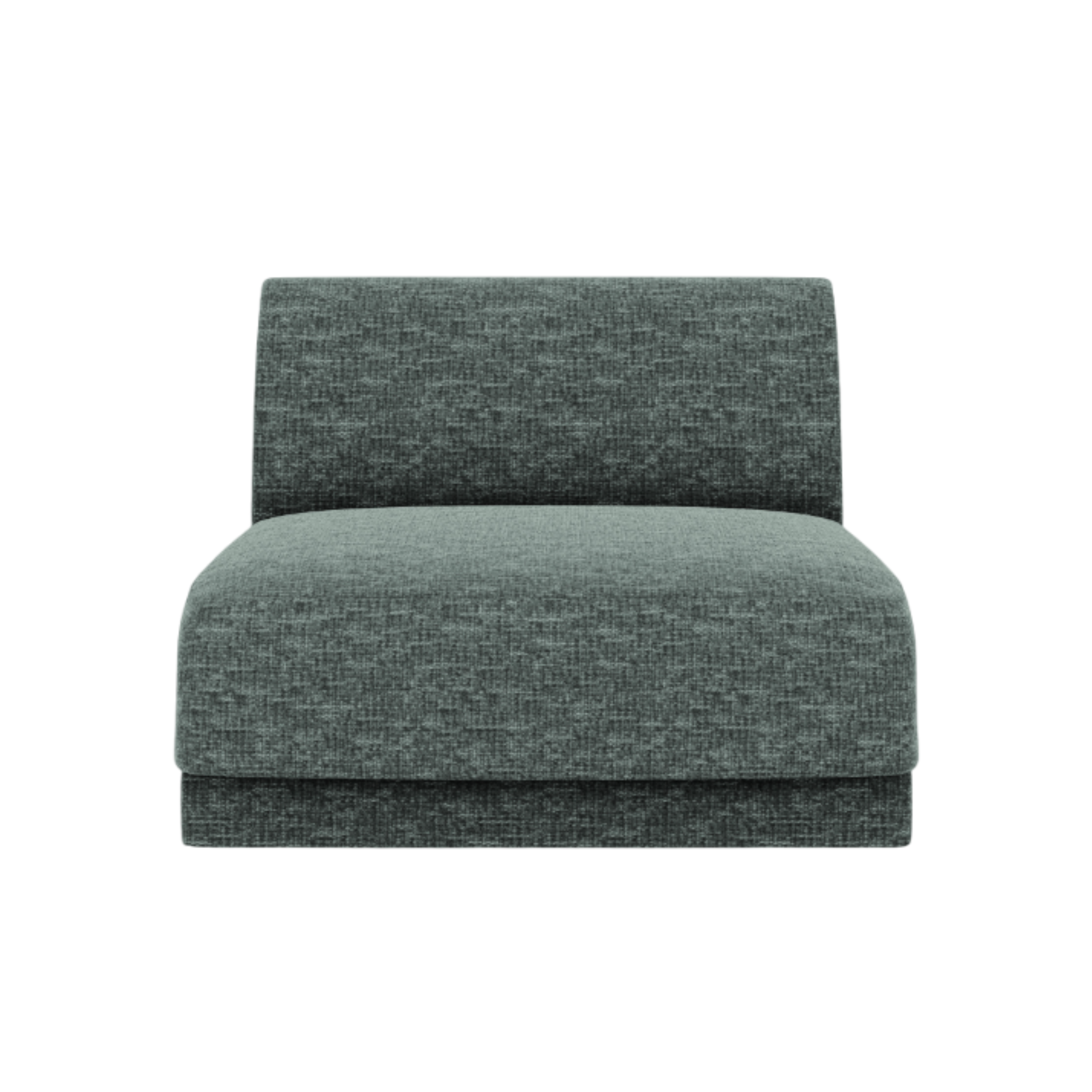 Armchair / module MILEY petrol chenille silky