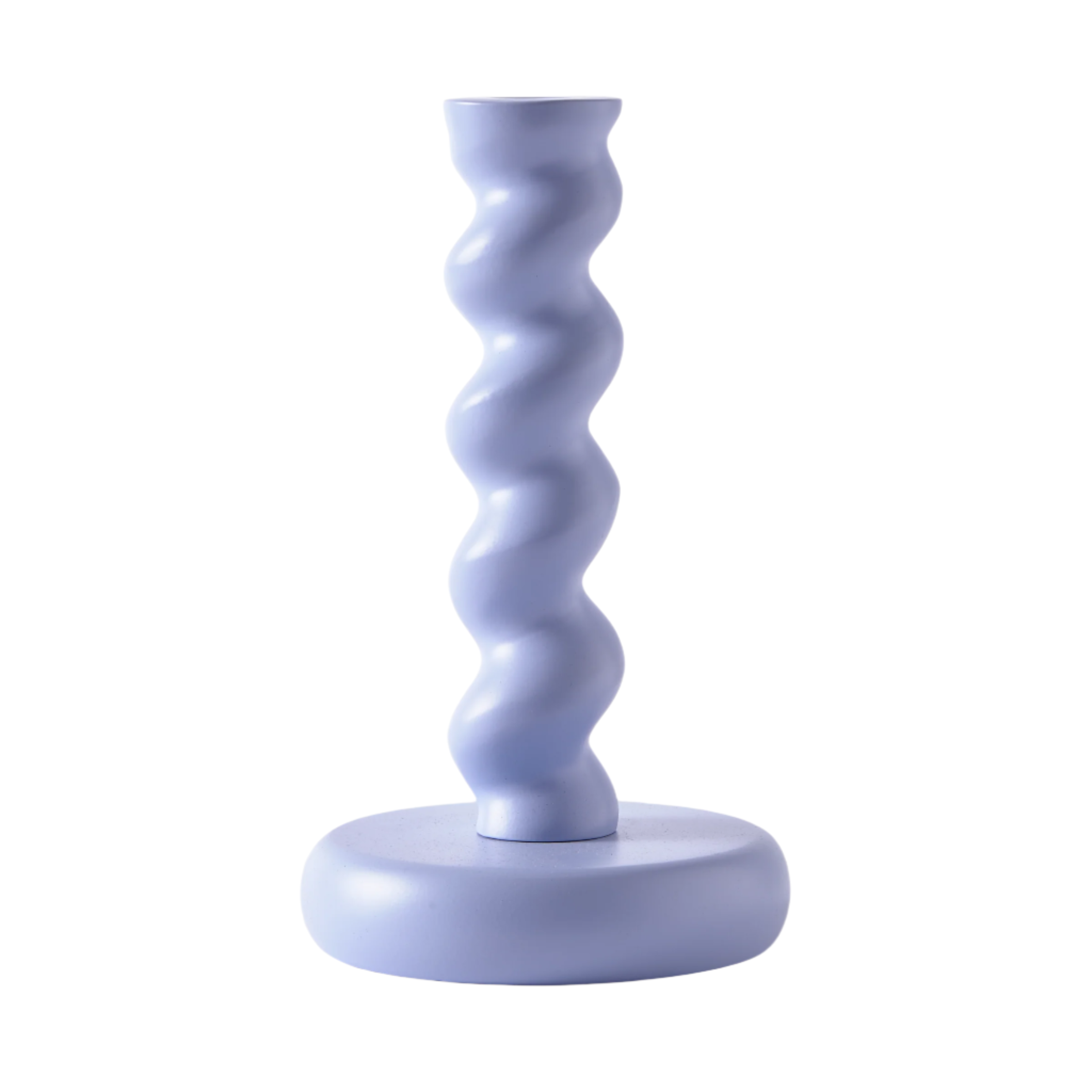 TWISTER Kerzenständer hellblau