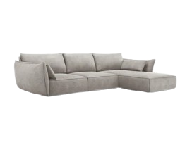 Graue Ecksofas