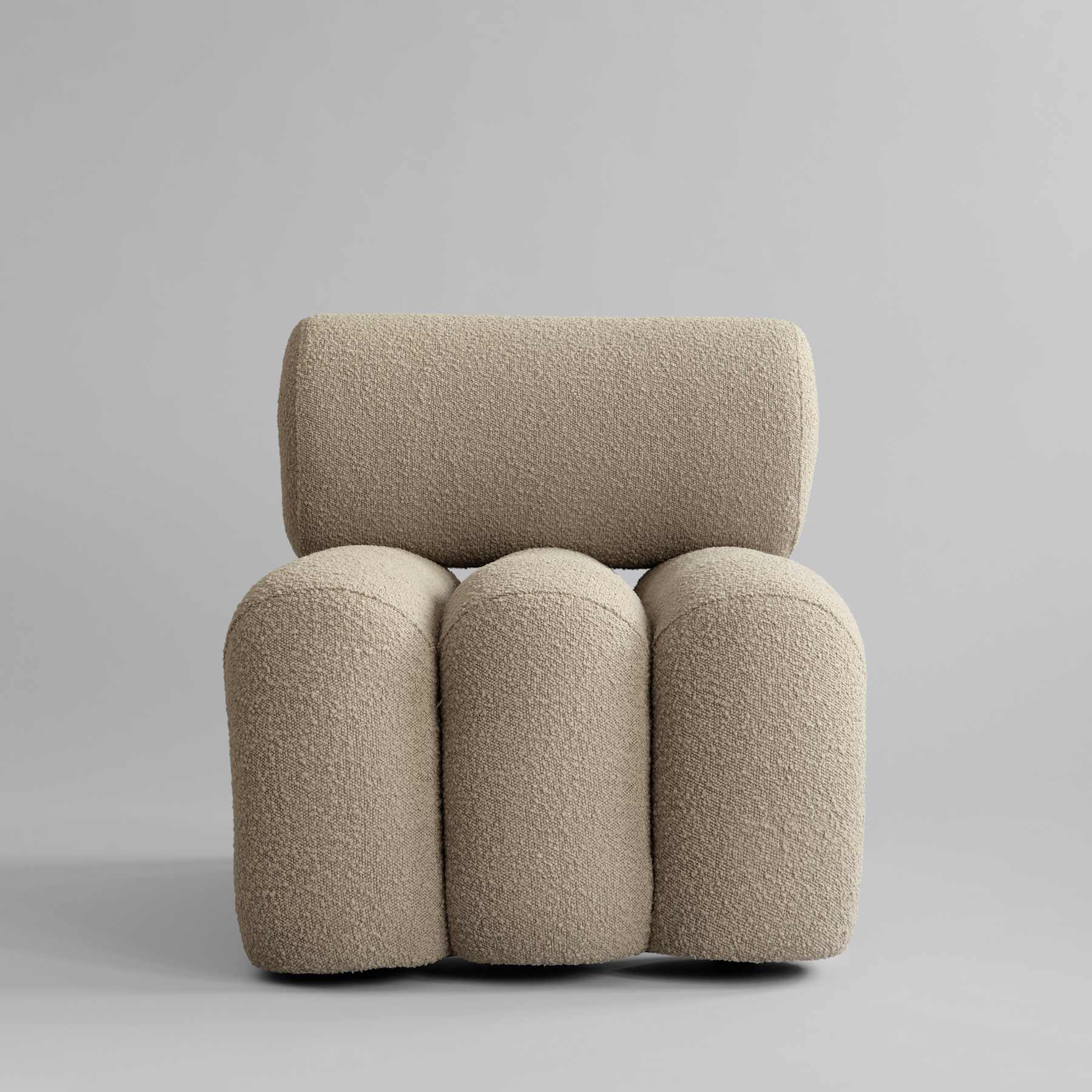 Fotel FOKU piaskowy boucle