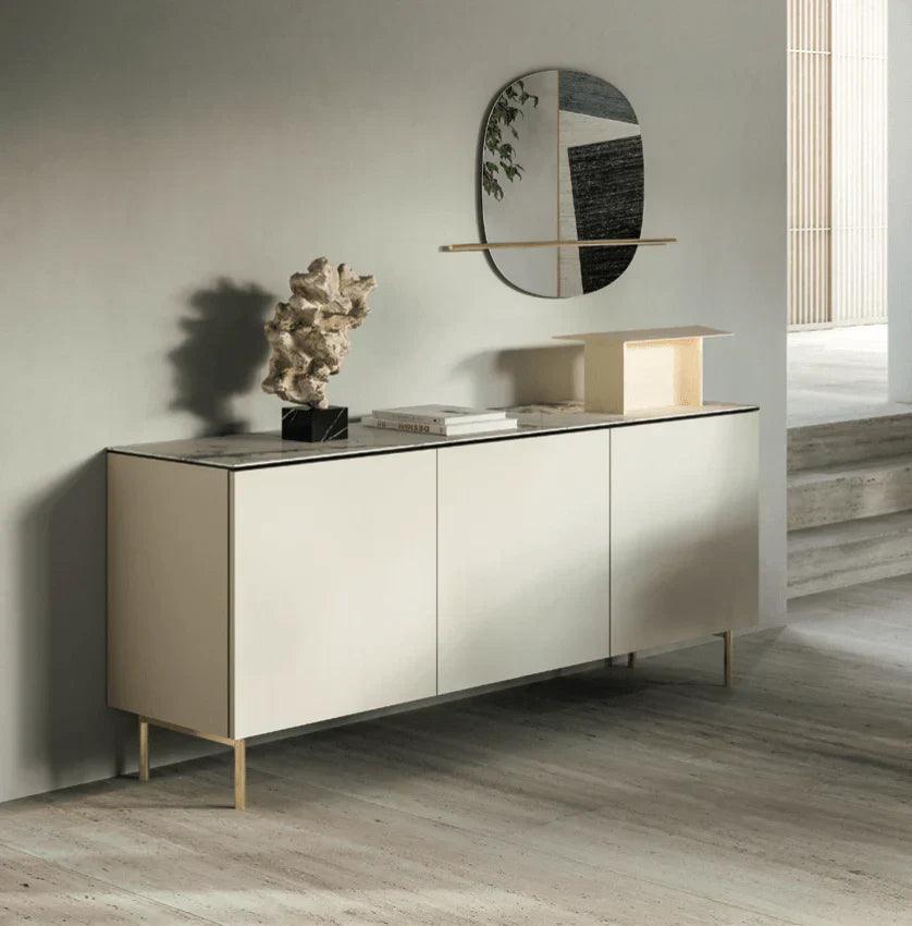 Komoda 3-drzwiowa UNIVERSAL beżowy matowy Calligaris    Eye on Design