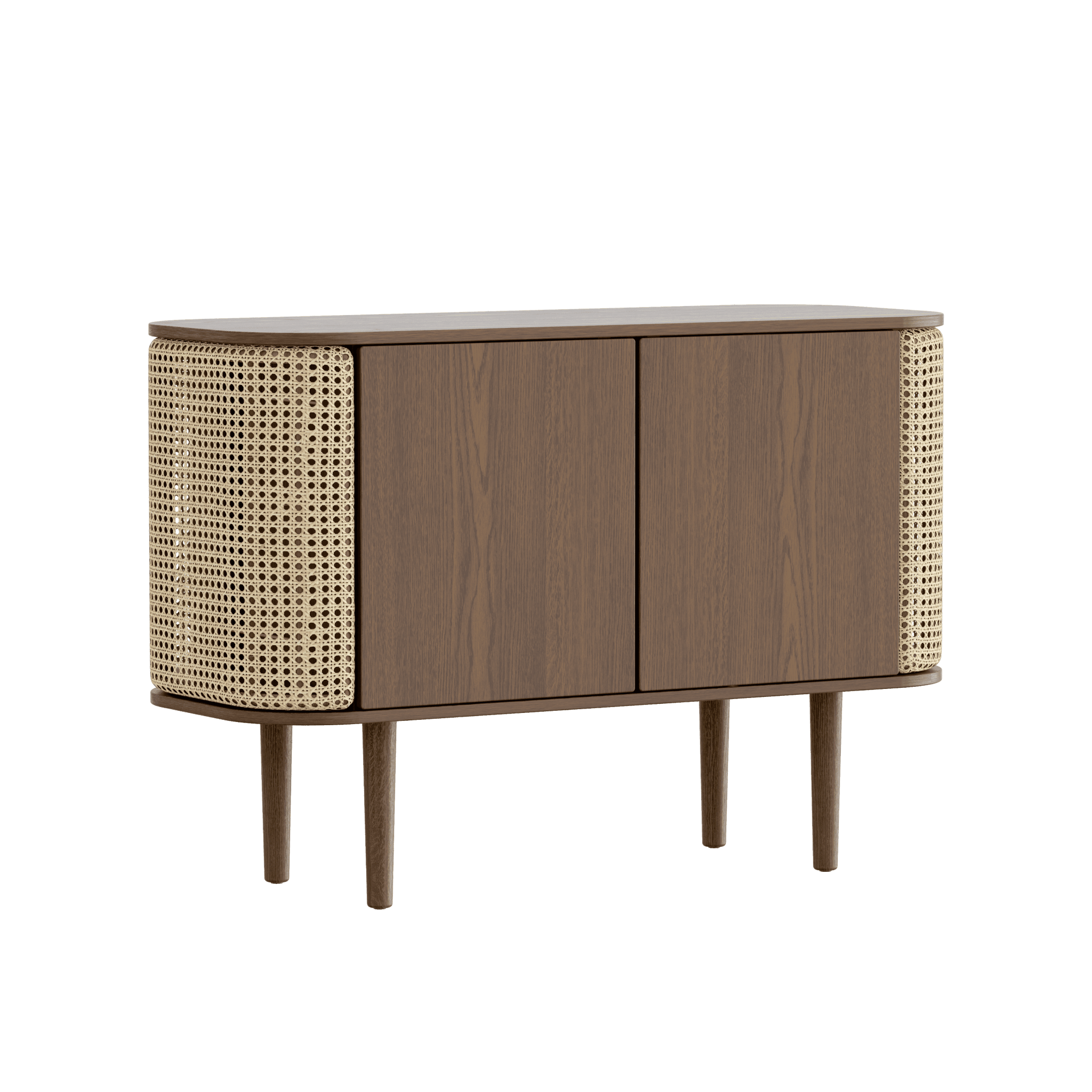 Komoda TREASURES rattan z ciemnym dębem UMAGE    Eye on Design