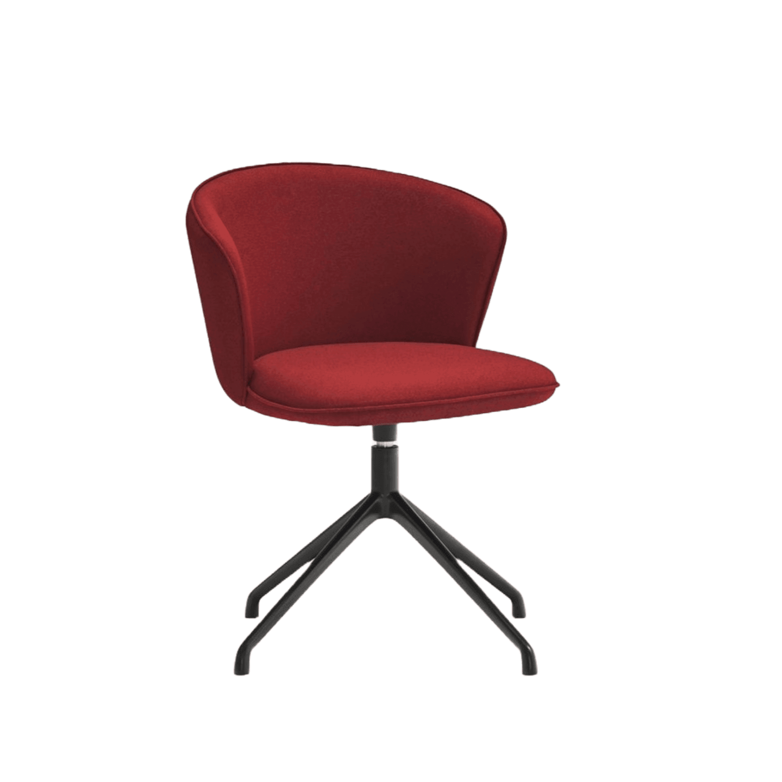 Krzesło ADD czerwony z czarną podstawą Teulat    Eye on Design