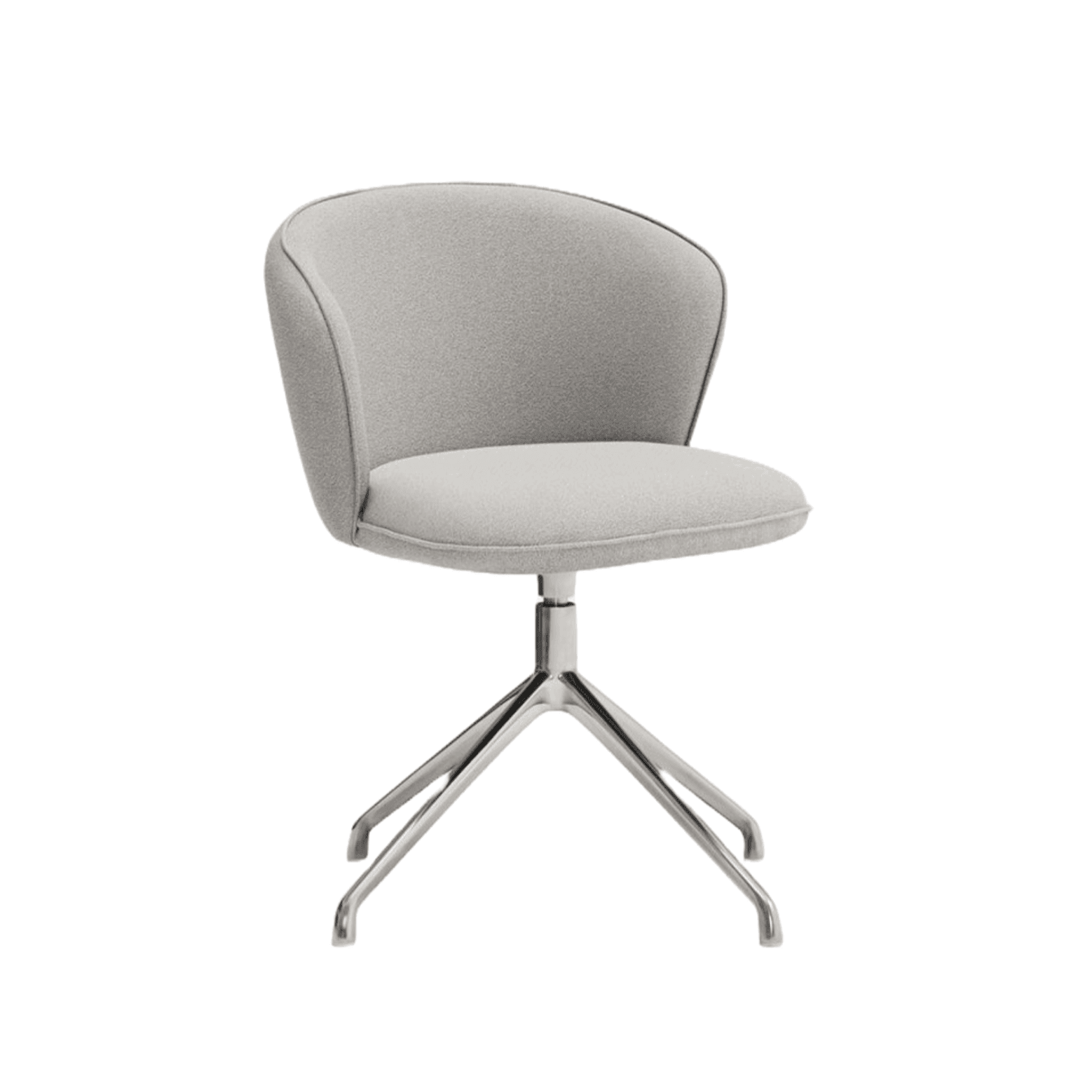 Krzesło ADD szary z chromowaną podstawą Teulat    Eye on Design