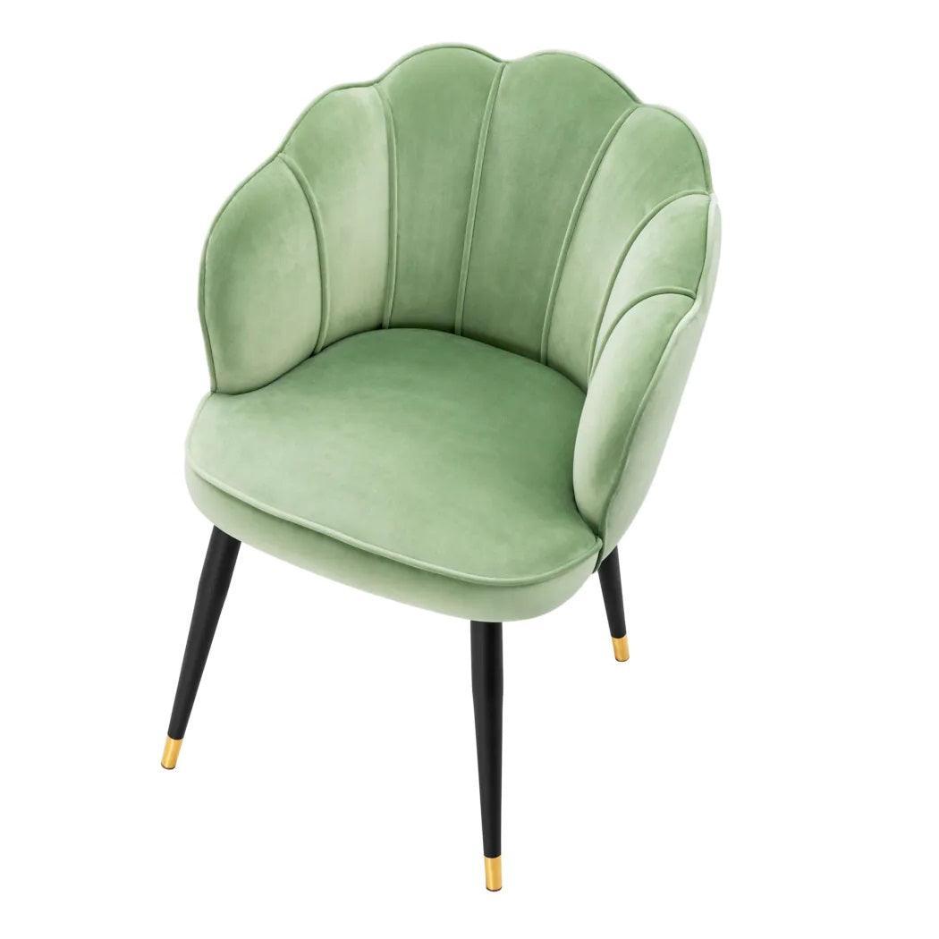 Krzesło aksamitne BRISTOL pistacjowy Eichholtz    Eye on Design