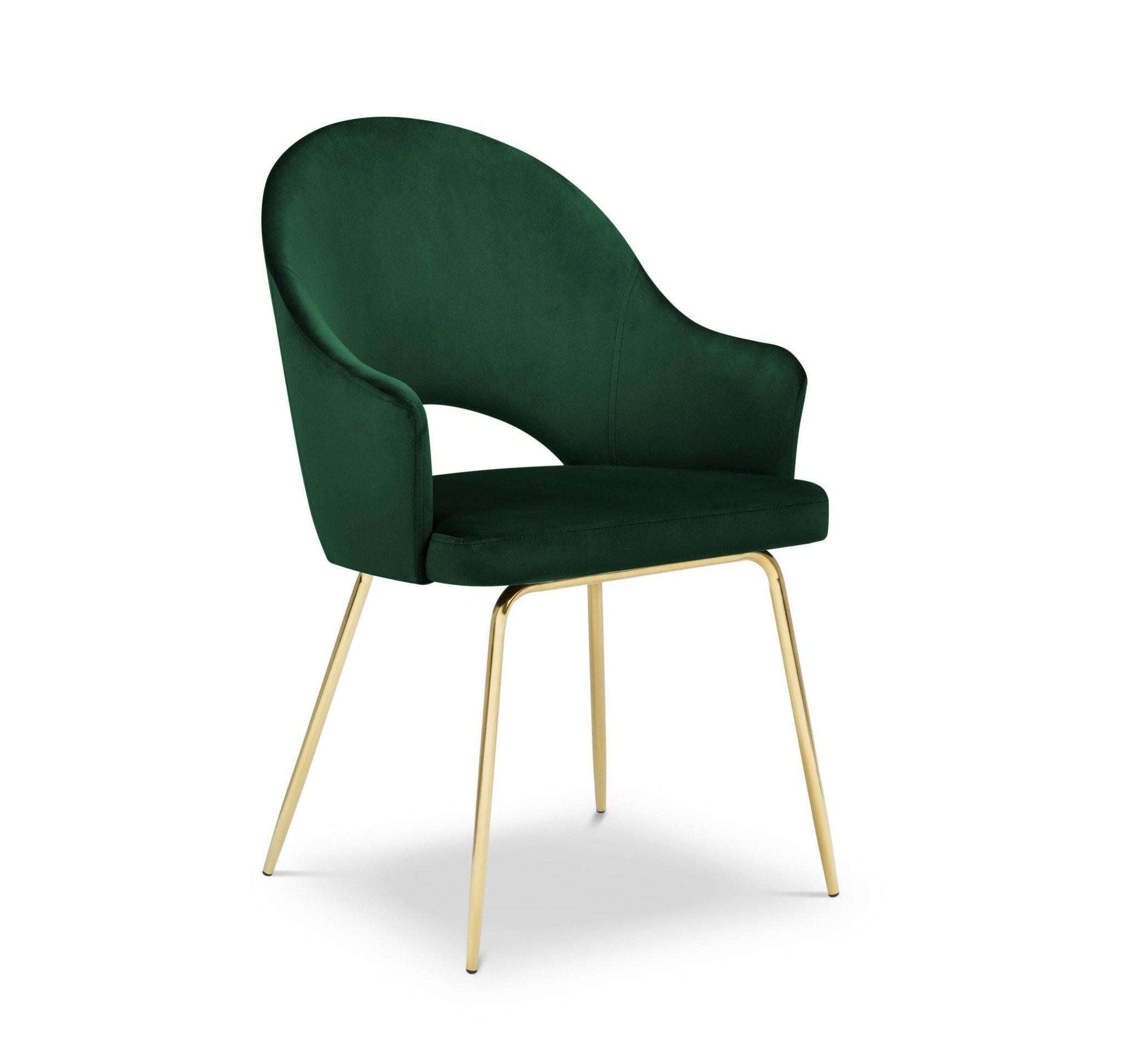 Krzesło aksamitne LYS butelkowa zieleń CXL by Christian Lacroix    Eye on Design