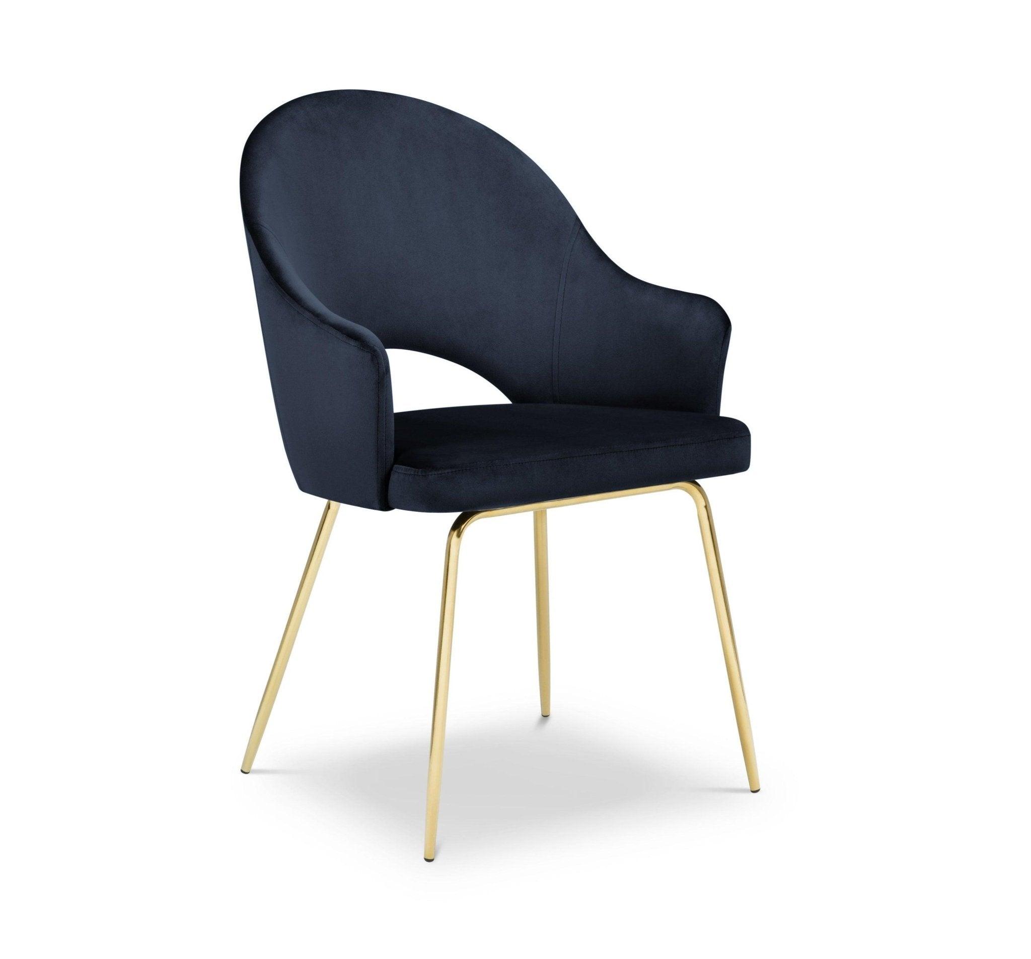 Krzesło aksamitne LYS ciemnoniebieski CXL by Christian Lacroix    Eye on Design