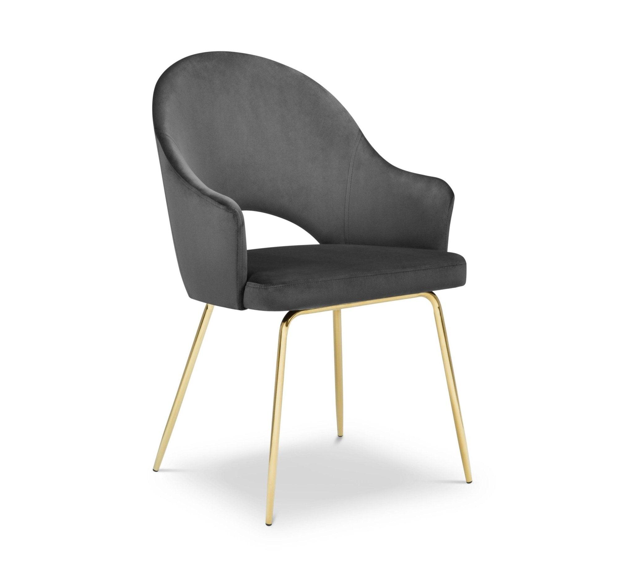 Krzesło aksamitne LYS ciemnoszary CXL by Christian Lacroix    Eye on Design