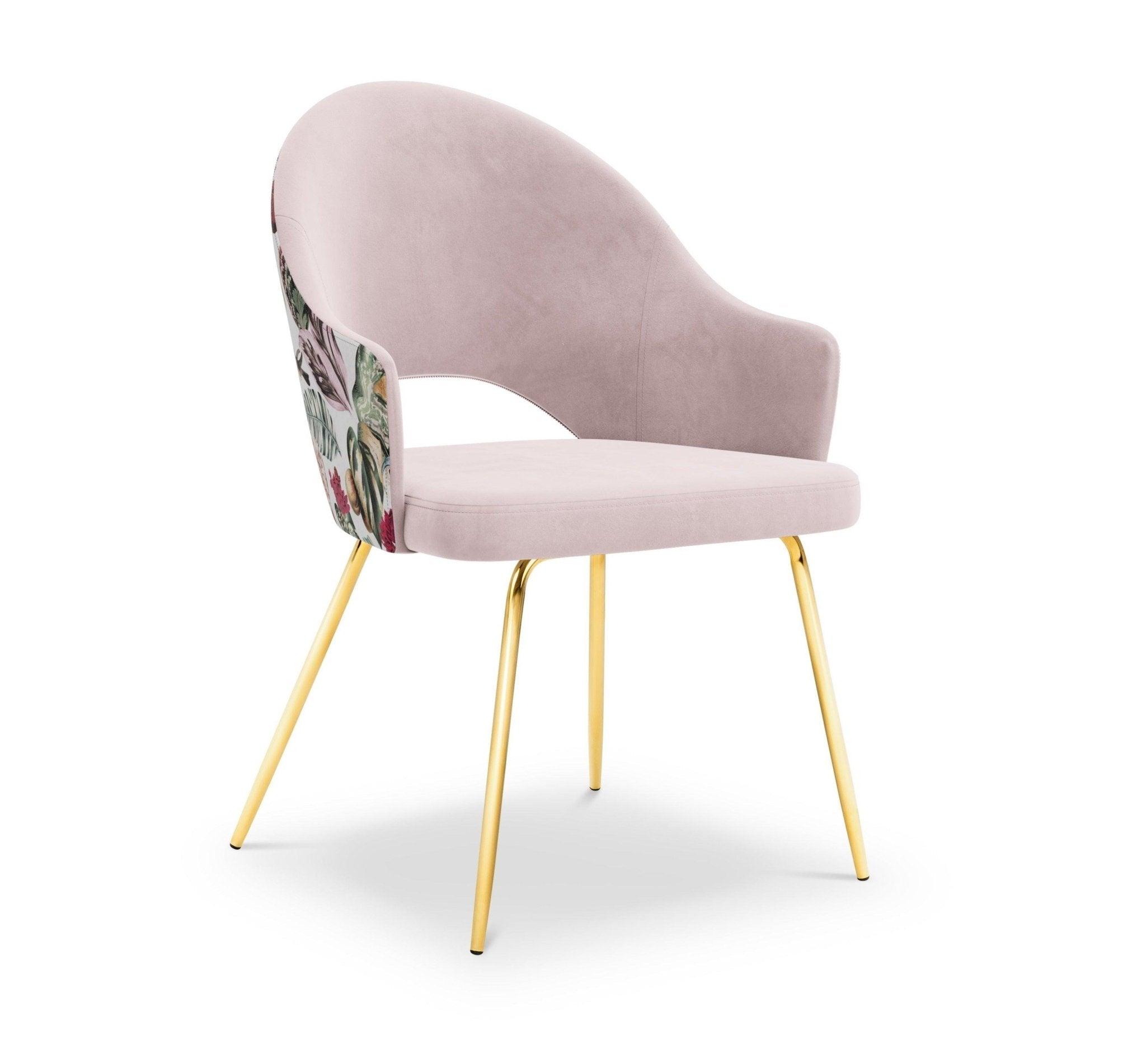 Krzesło aksamitne LYS lawendowy z roślinnym wzorem CXL by Christian Lacroix    Eye on Design
