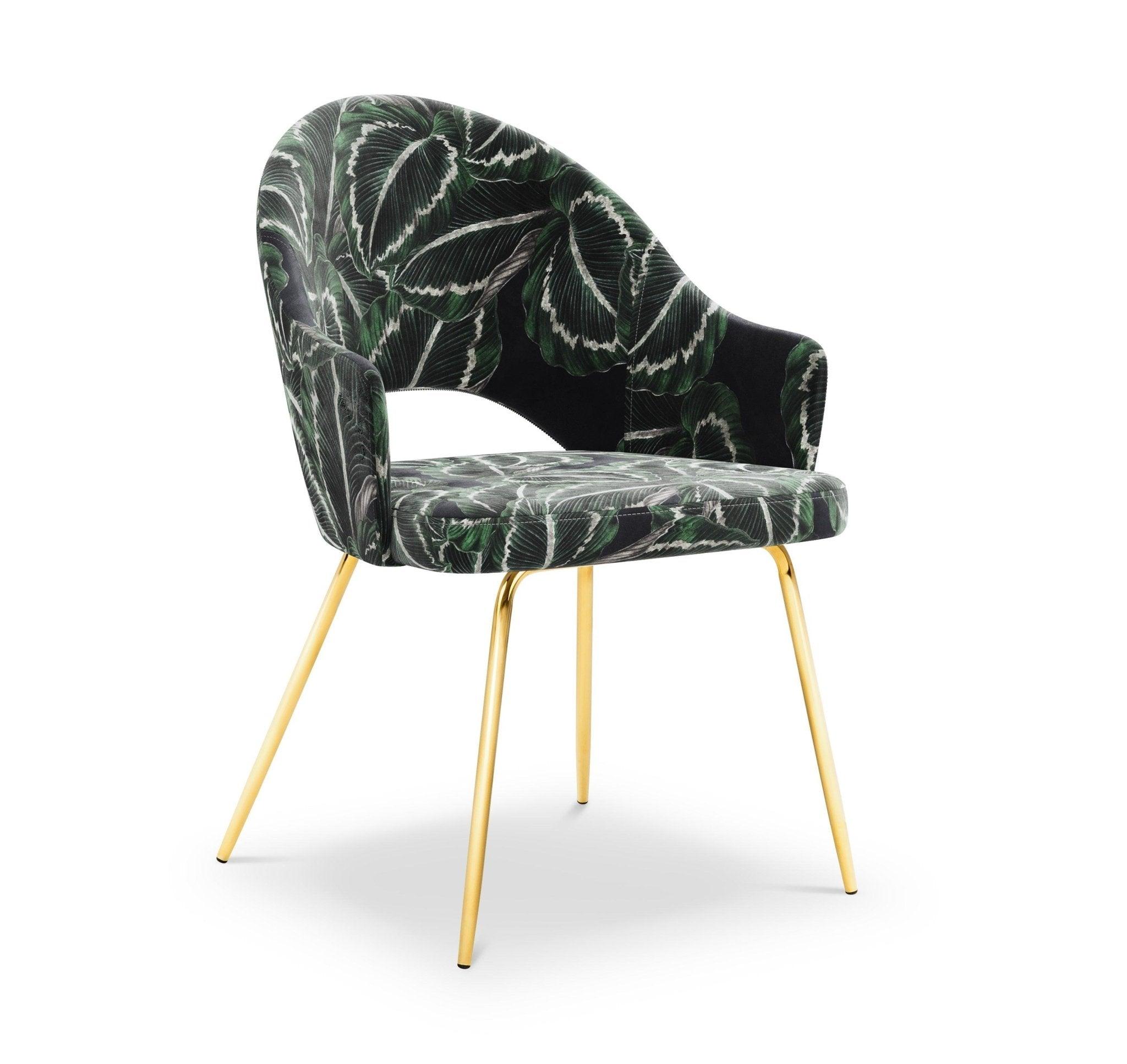 Krzesło aksamitne LYS wzór roślinny CXL by Christian Lacroix    Eye on Design