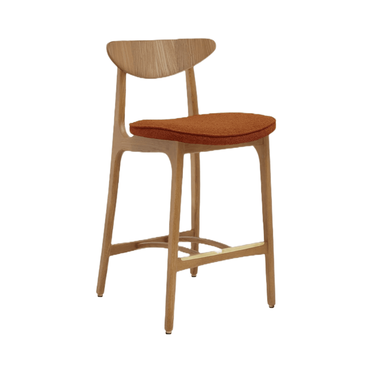 Krzesło barowe 200-190 MIX czerwony w tkaninie Boucle Sierra 366 concept    Eye on Design